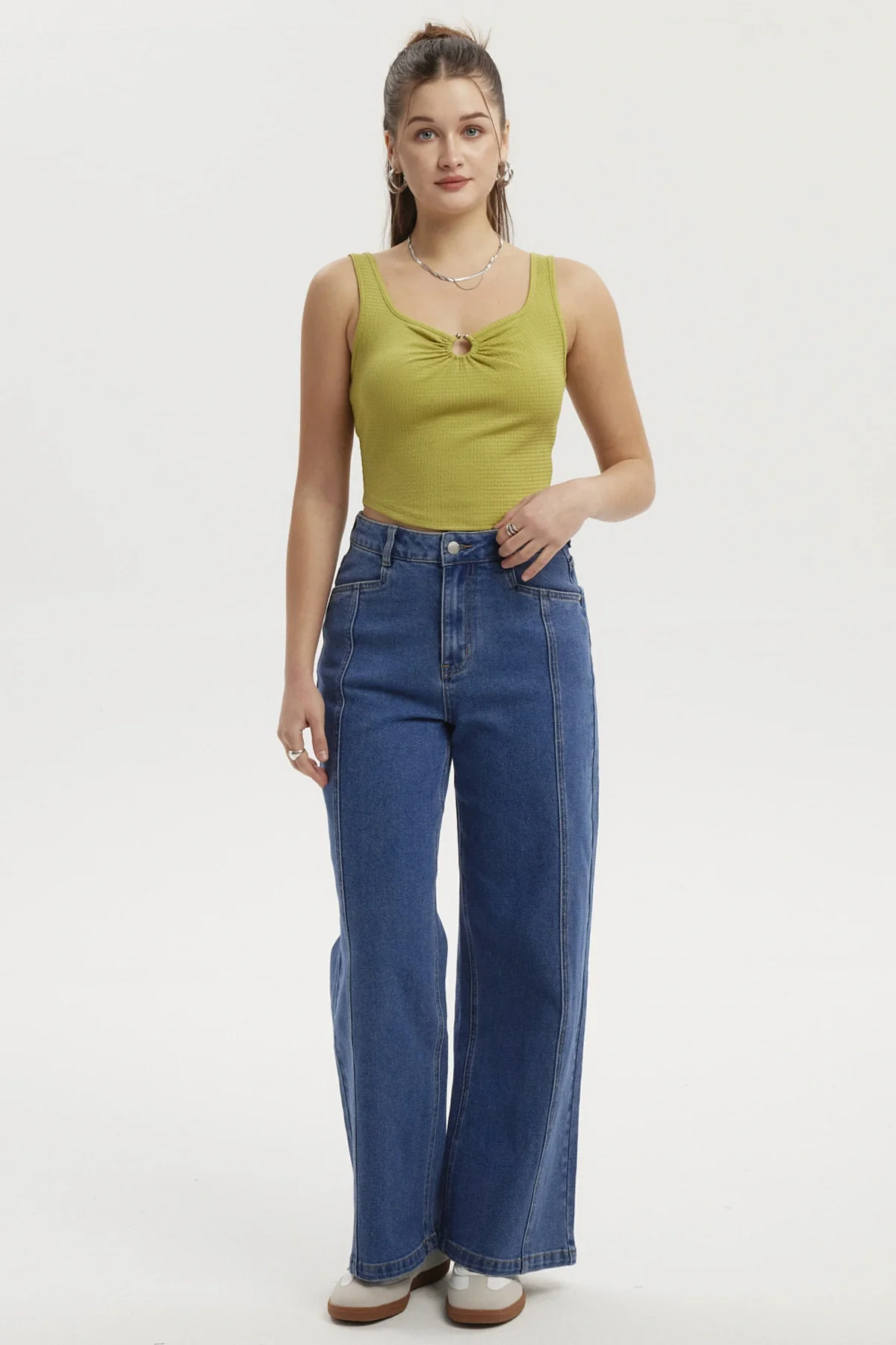 Polera Mujer Argolla Verde - Image 4