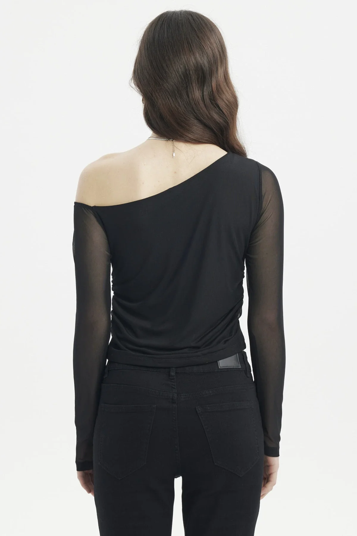 Polera Mujer Asimétrica Negro - Image 3