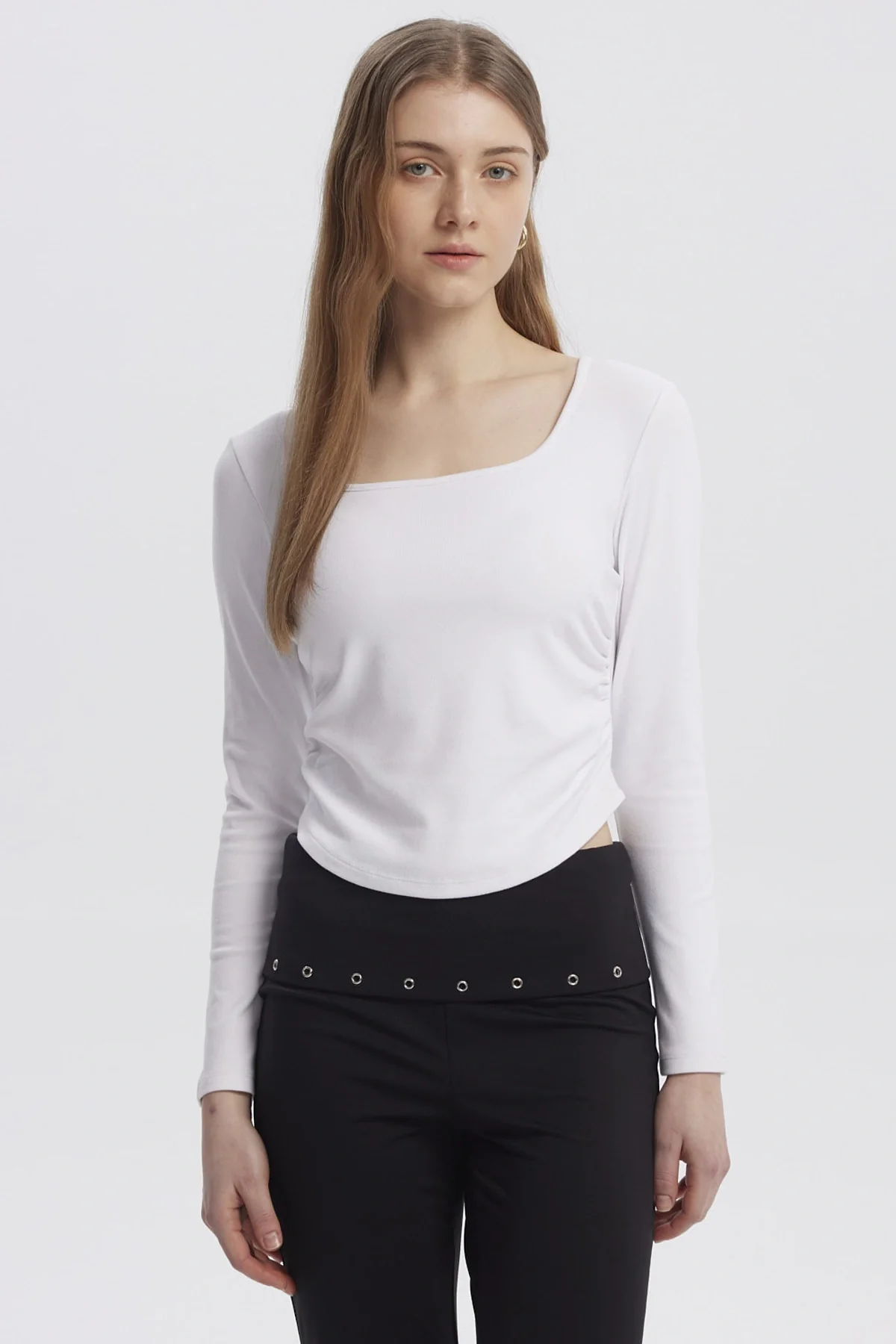 Polera Mujer Basic Blanco