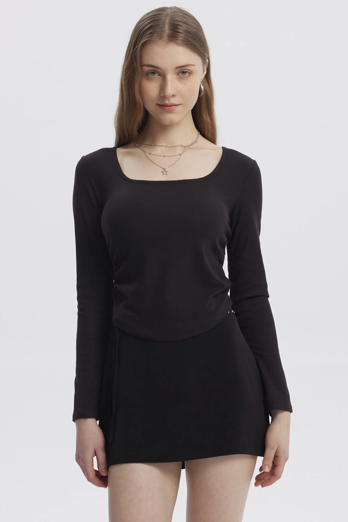 Polera Mujer Basic Negro