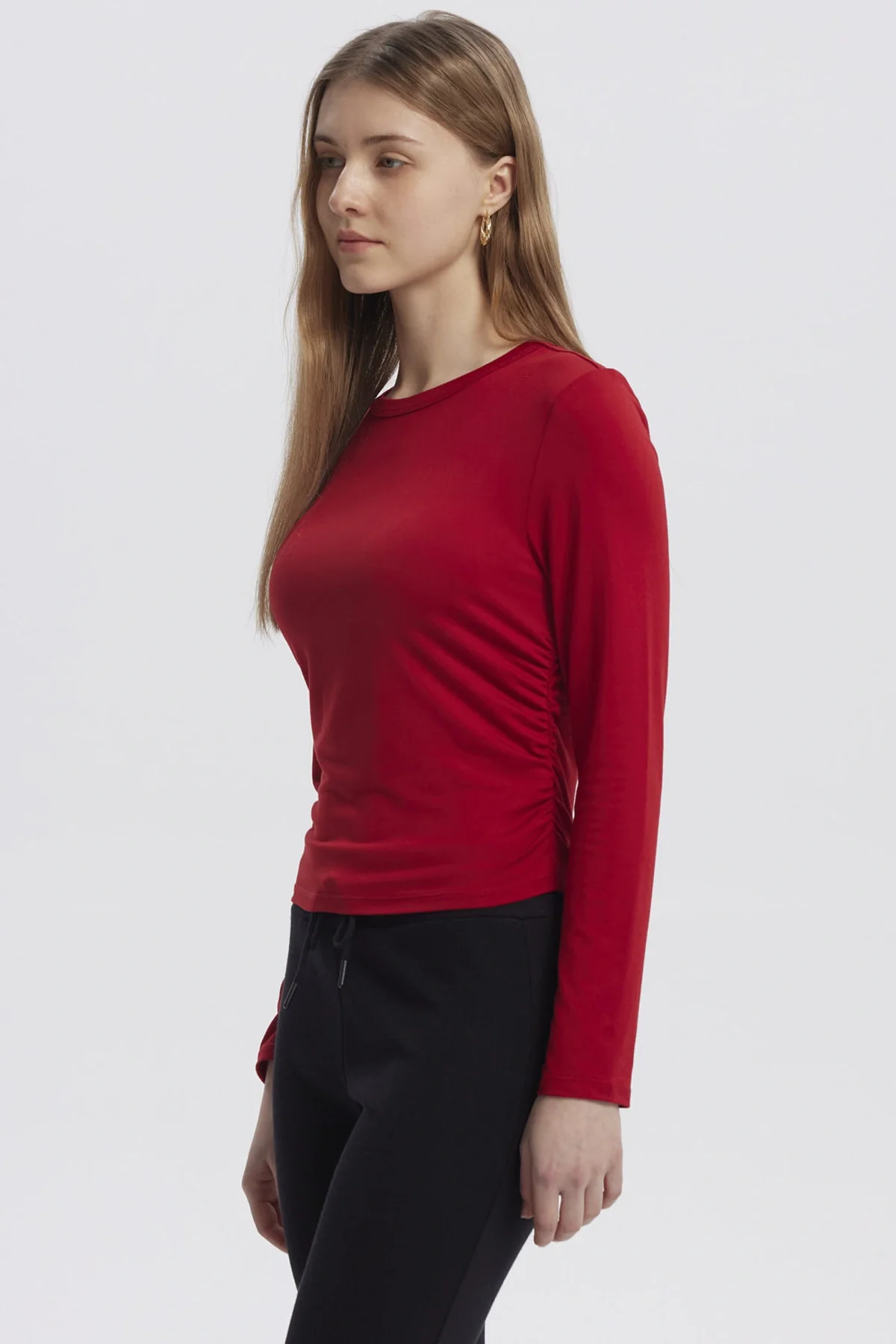Polera Mujer Basic Rojo - Image 2