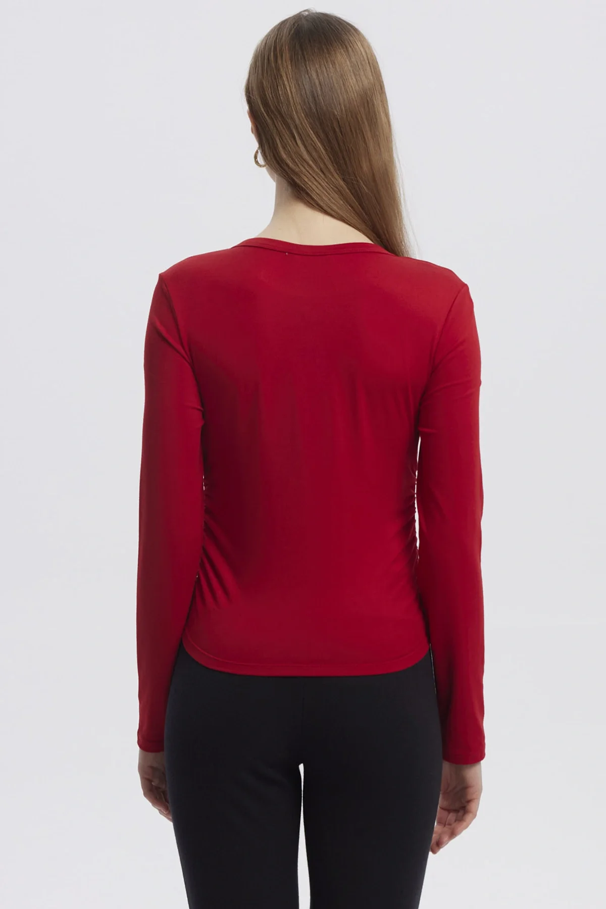 Polera Mujer Basic Rojo - Image 3