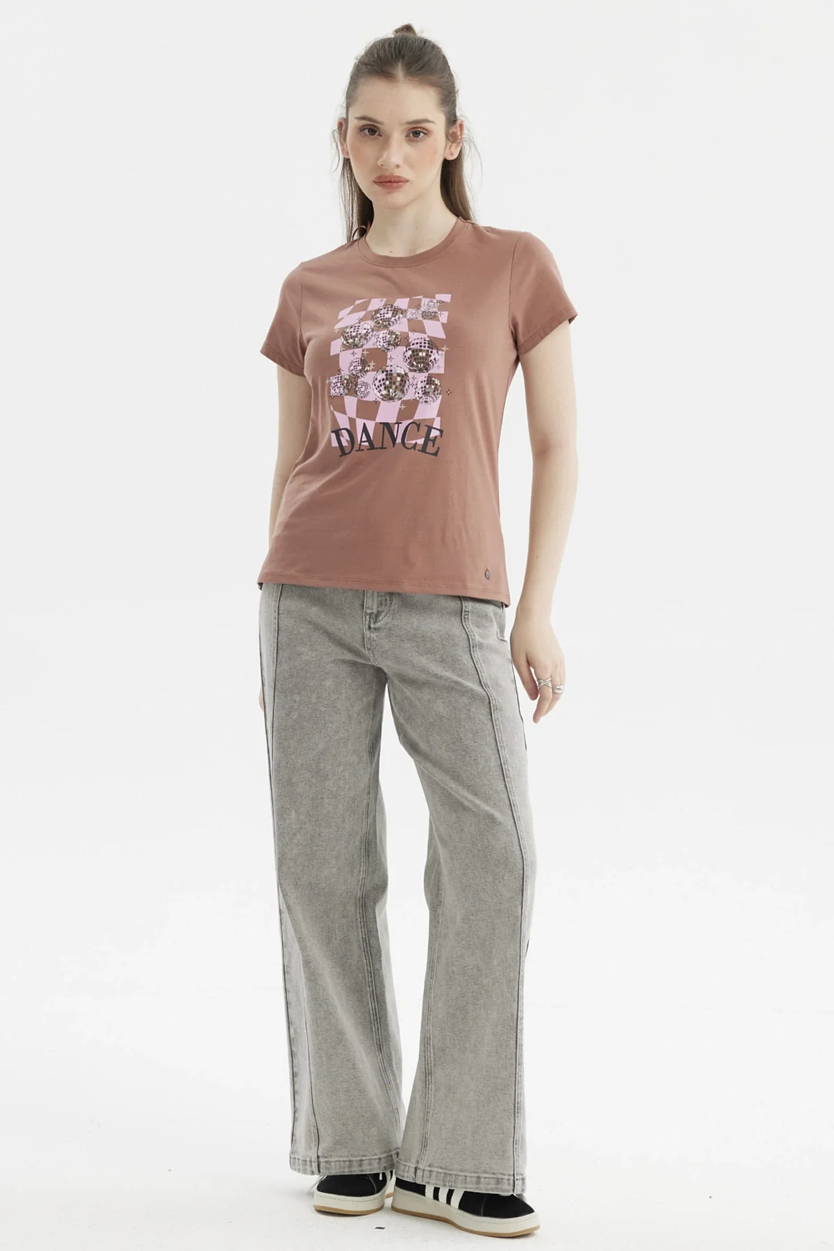 Polera Mujer Básica Café - Image 4