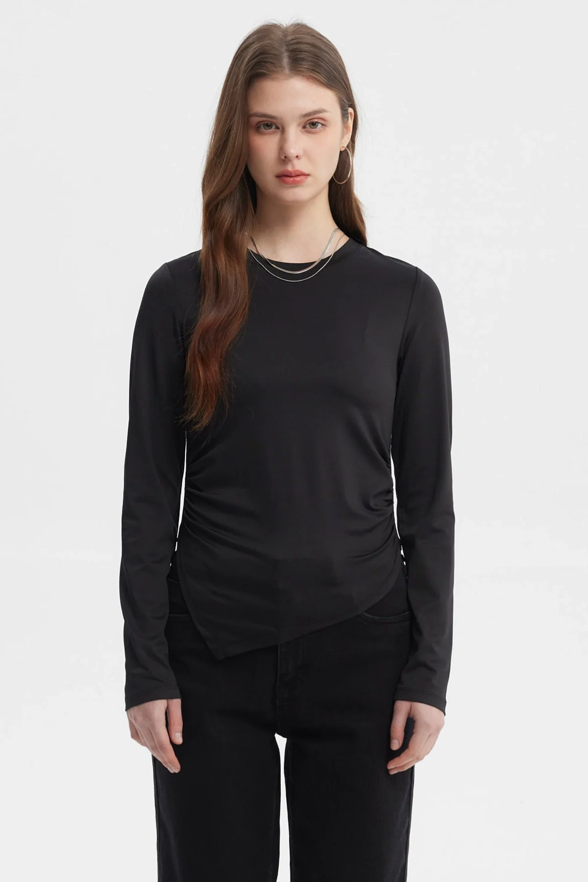 Polera Mujer Basta En Punta Negro