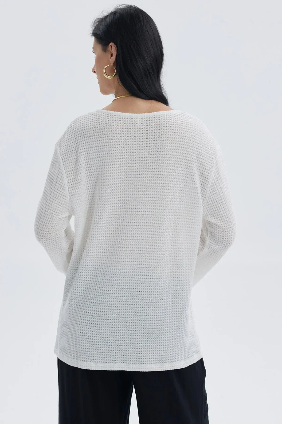 Polera Mujer Calada Salida De Baño Crudo - Image 3