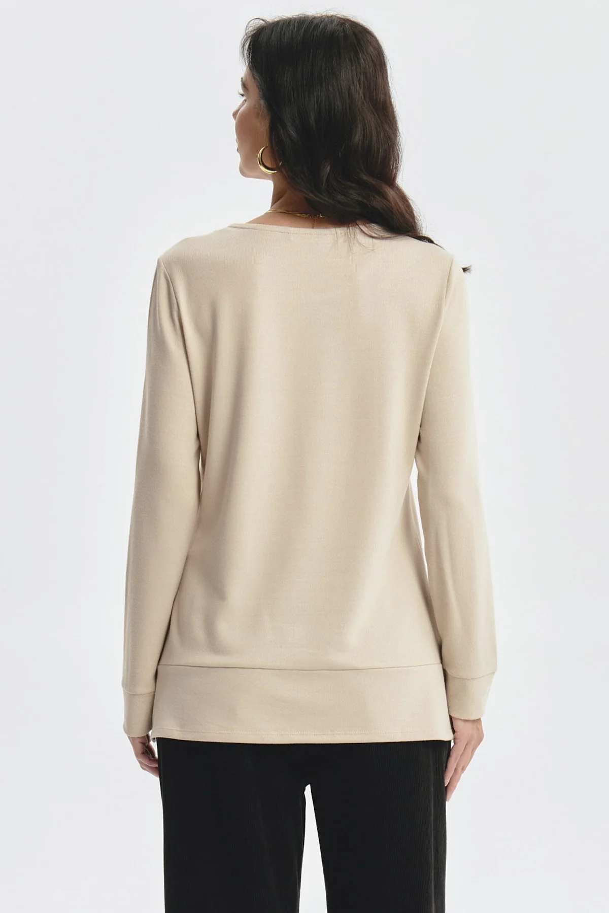 Polera Mujer Camman Detalle Beige - Image 3