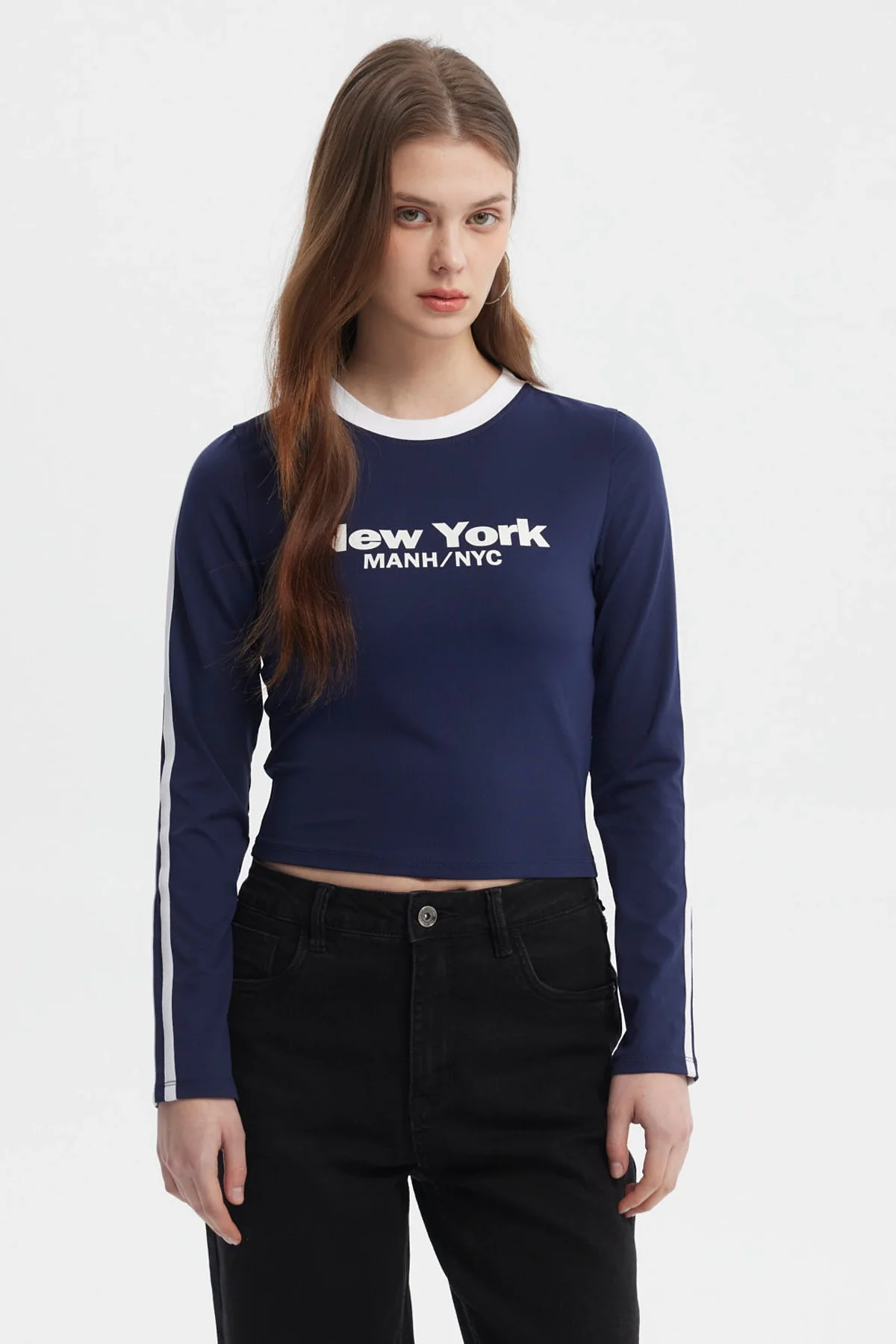 Polera Mujer Ciudad Azul