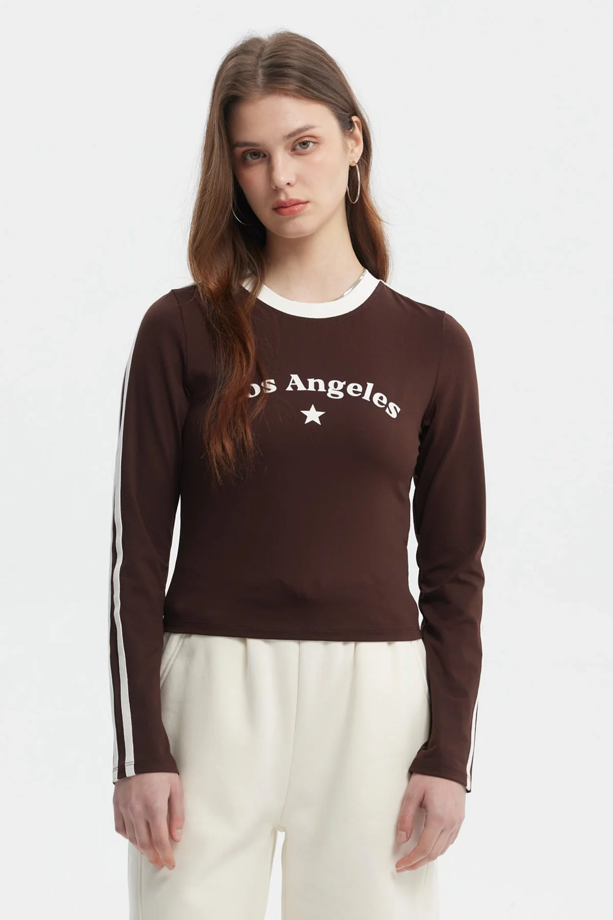 Polera Mujer Ciudad Café Oscuro