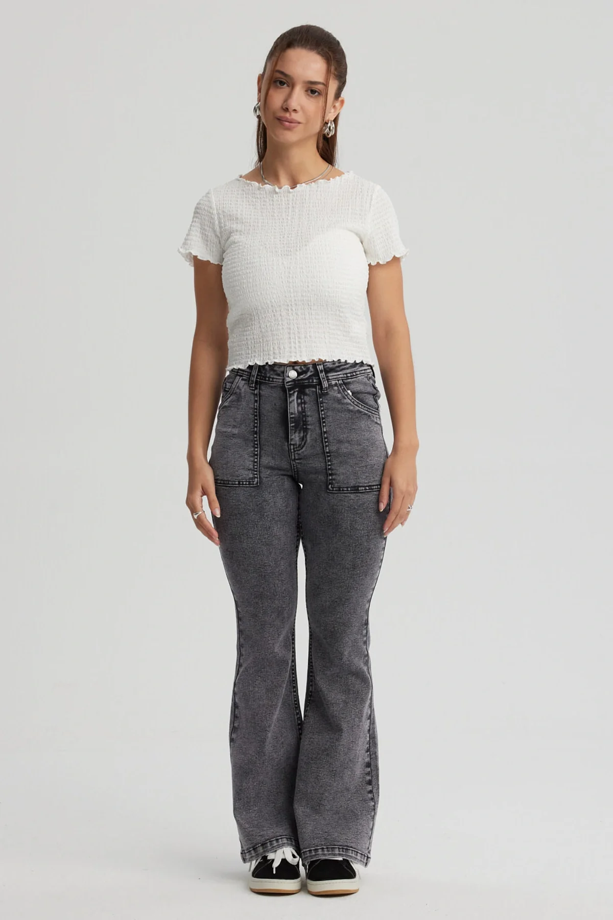Polera Mujer Con Bardot Detalles Blanco - Image 4
