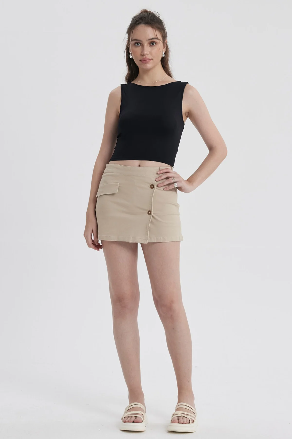Polera Mujer Con Bote Abertura Negro - Image 4