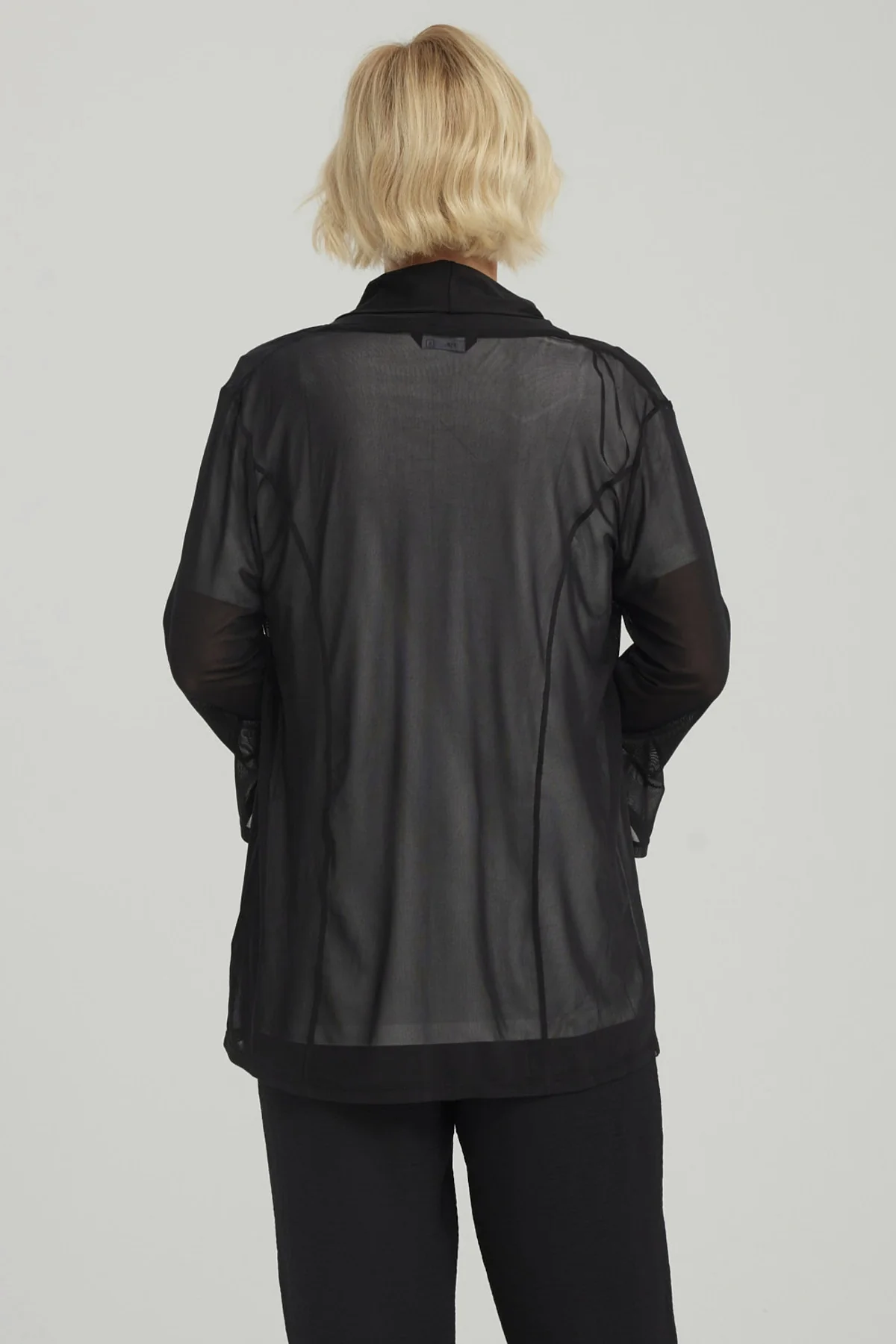 Polera Mujer Estilo Tapado Negro - Image 3