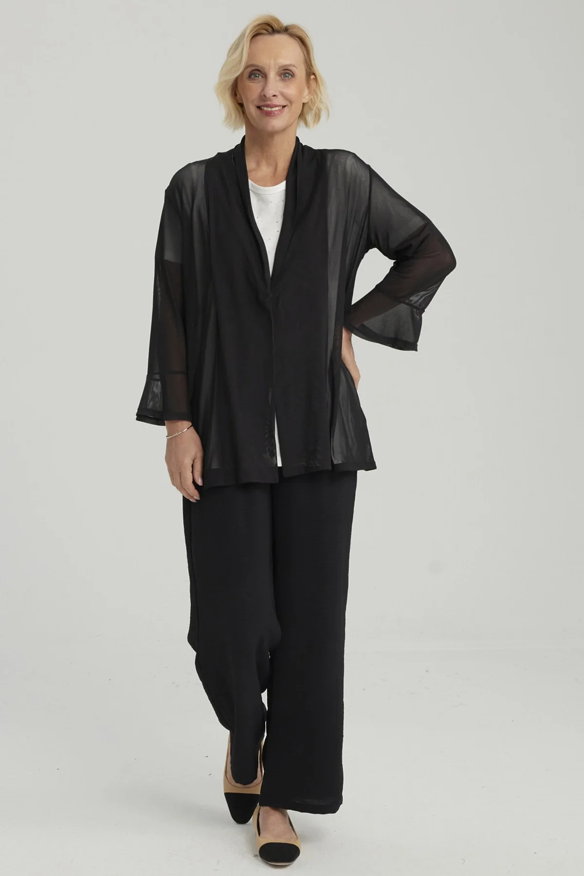 Polera Mujer Estilo Tapado Negro - Image 4