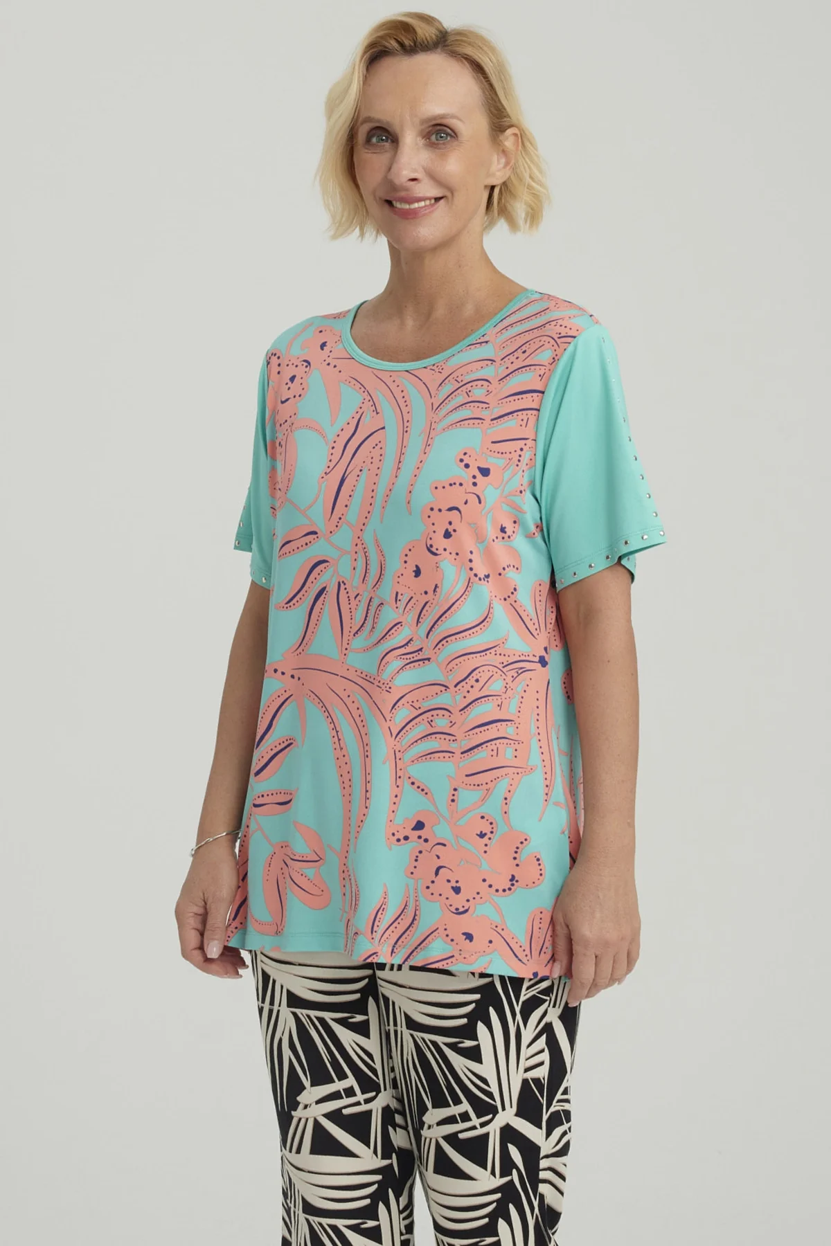 Polera Mujer Cruce Cuello Sandía - Image 2