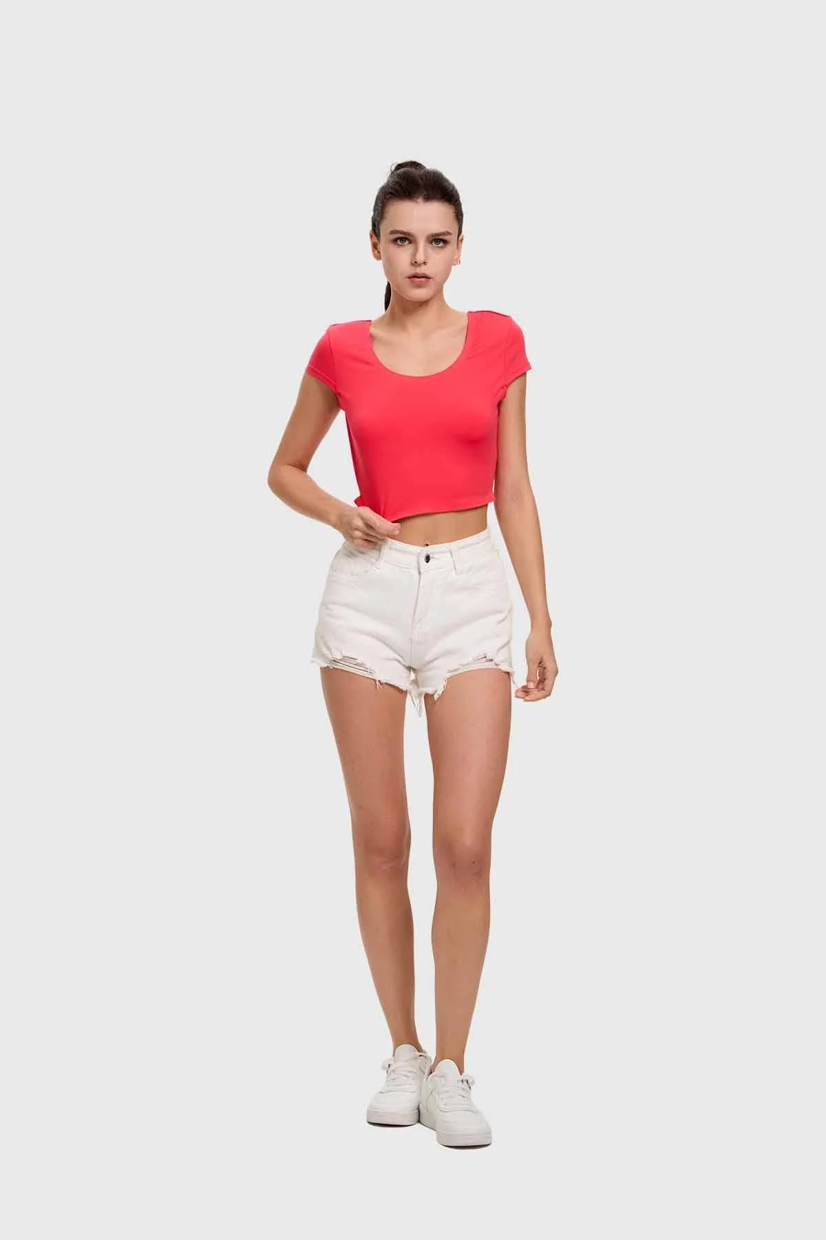 Polera Mujer Cruzada Espalda Rosado - Image 4