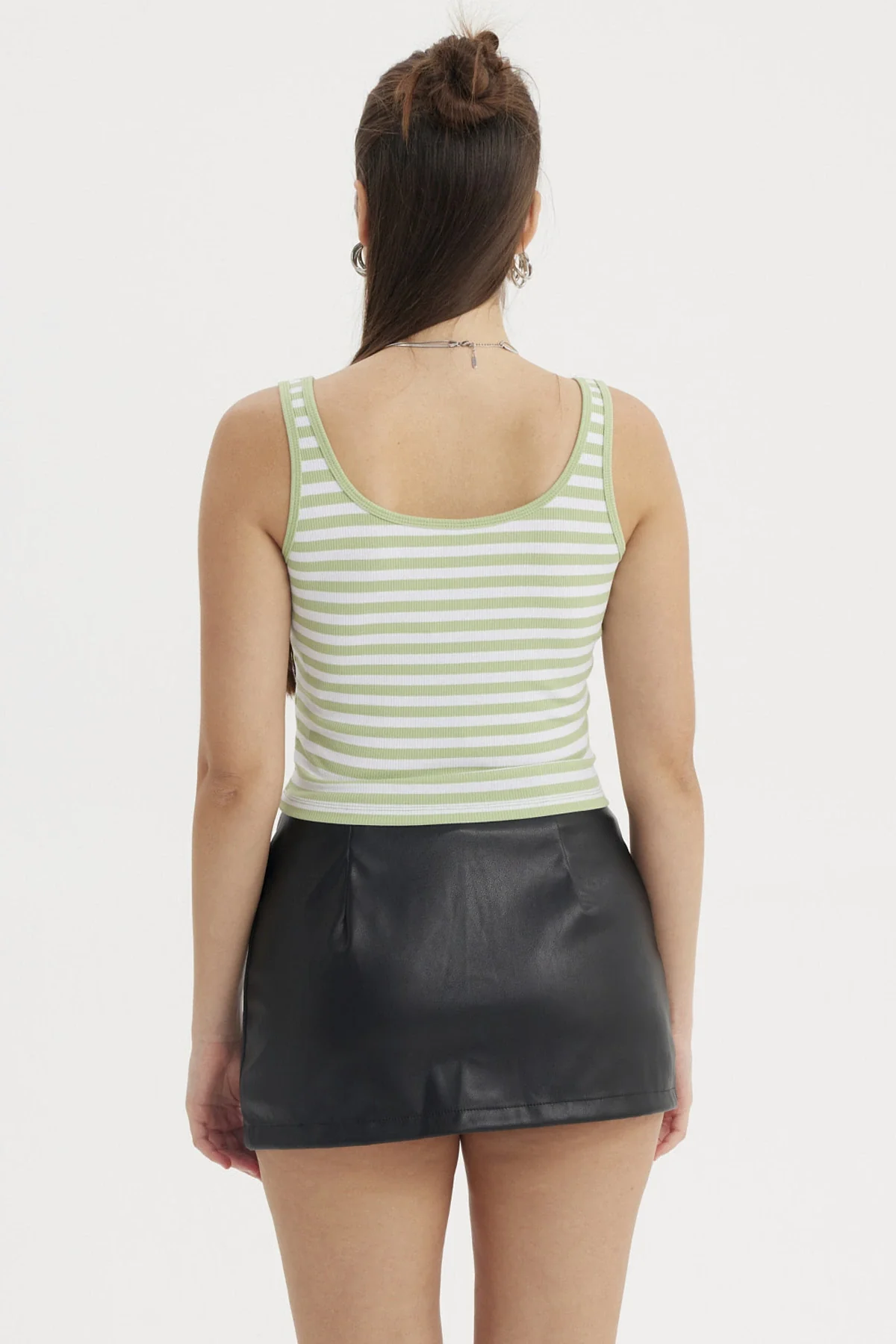 Polera Mujer Escote Cuadrado Verde - Image 3