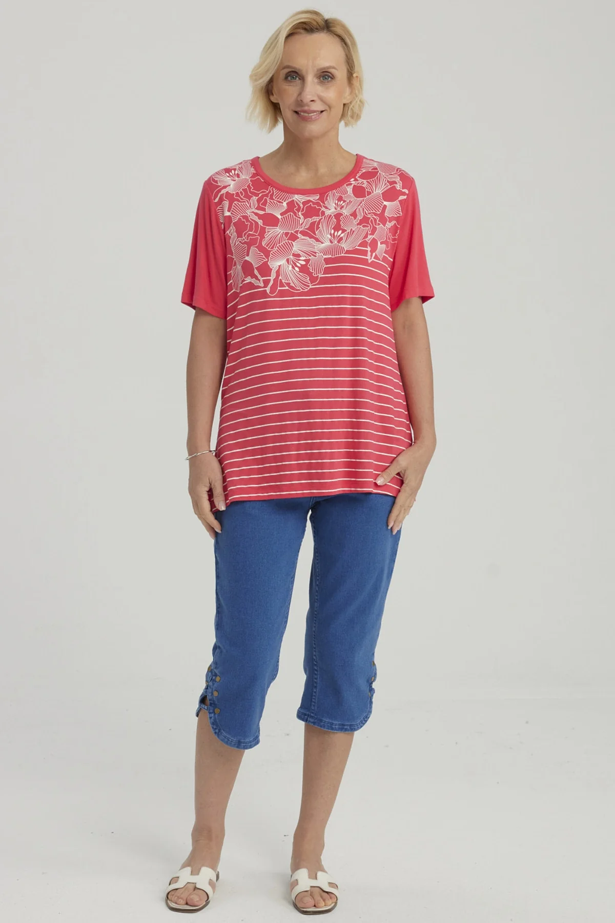 Polera Mujer Estampada Fucsia - Image 4