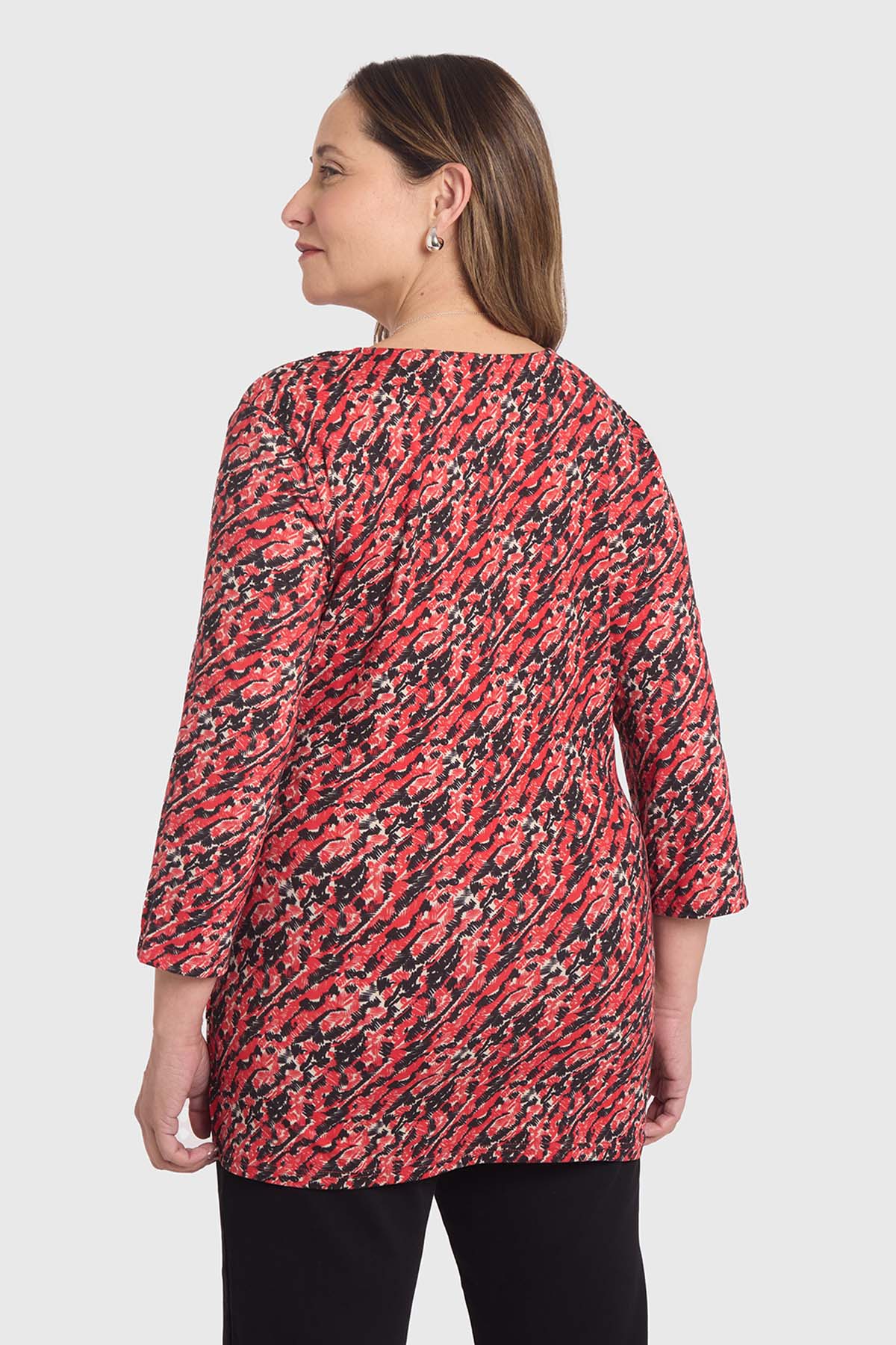 Polera Mujer Estampada Rojo - Image 3
