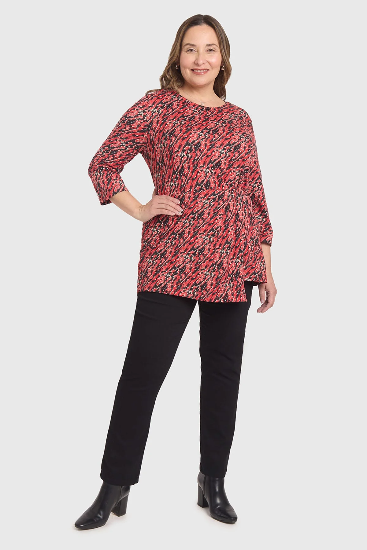 Polera Mujer Estampada Rojo - Image 4