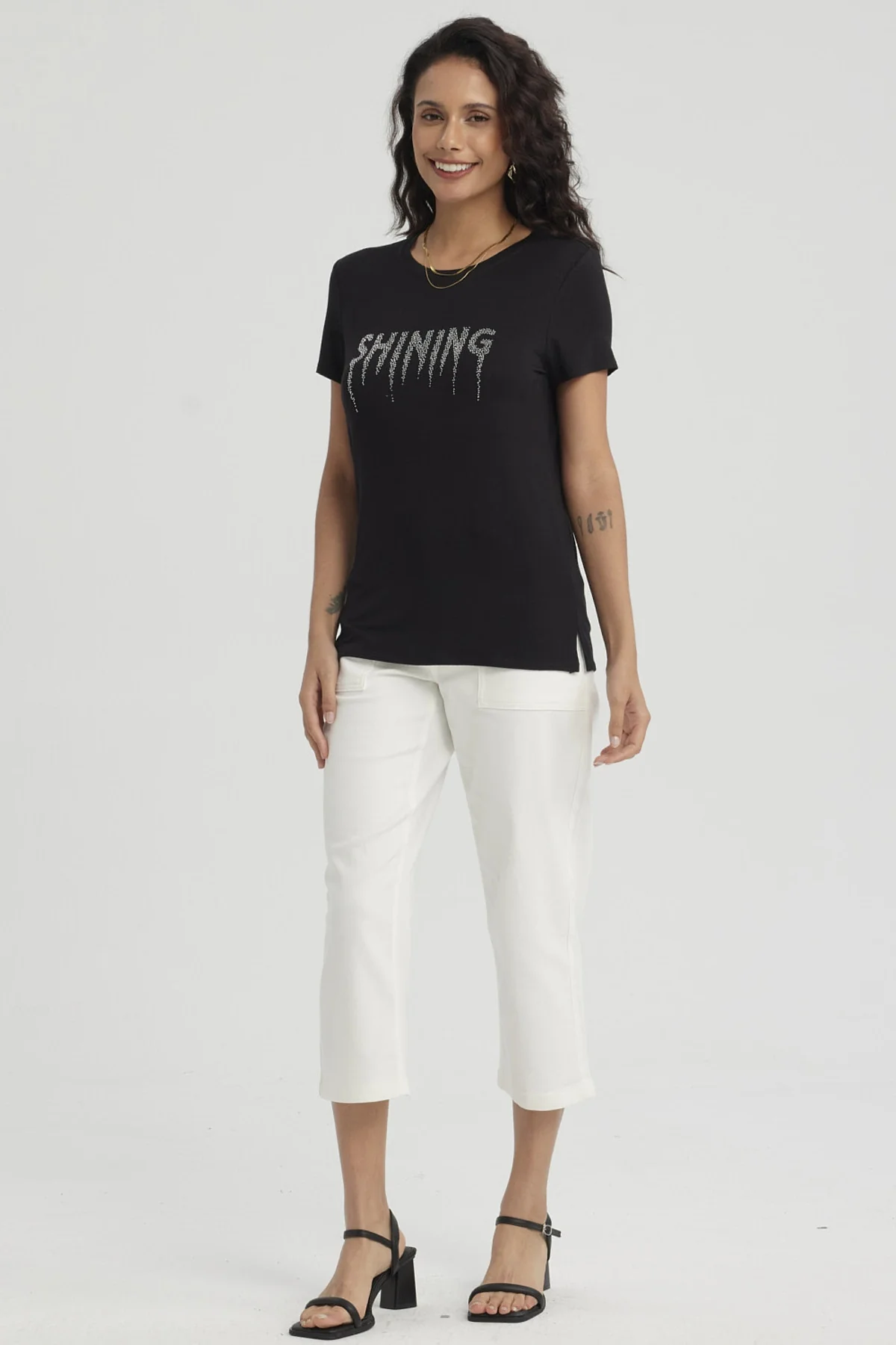 Polera Mujer Estampado Negro - Image 4