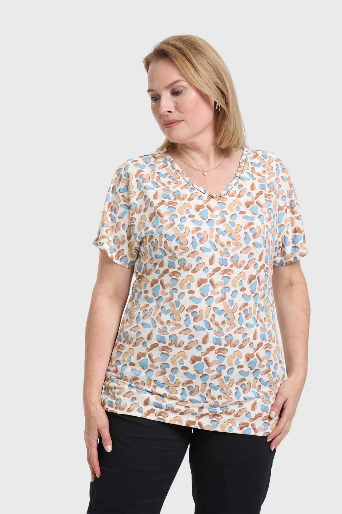 Polera Mujer Beige - Image 2