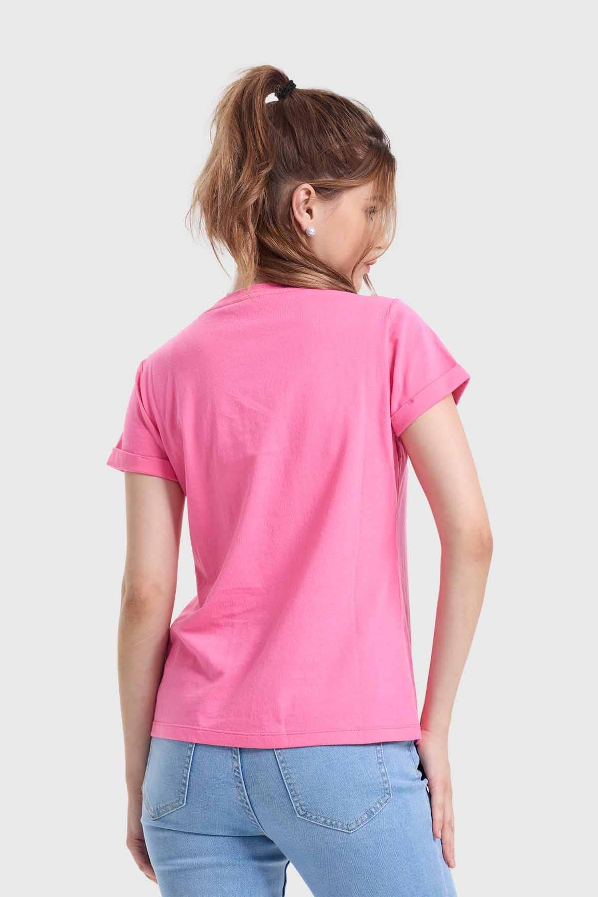 Polera Mujer Gráfica Roll Up Rosado - Image 3