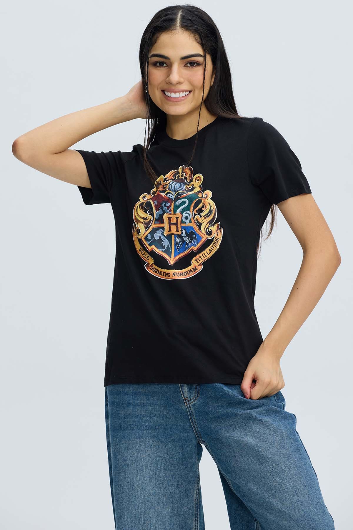 Polera Mujer Harry Potter Negro - Image 3