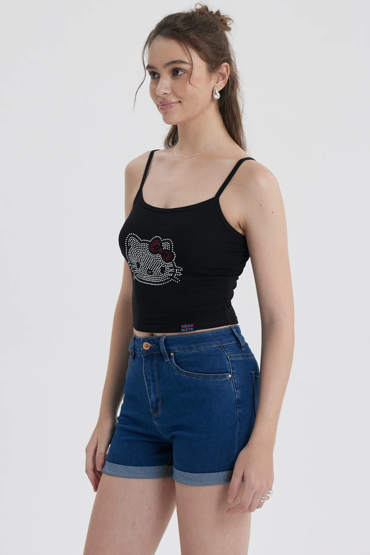 Polera Mujer Hello Kitty Negro - Image 3