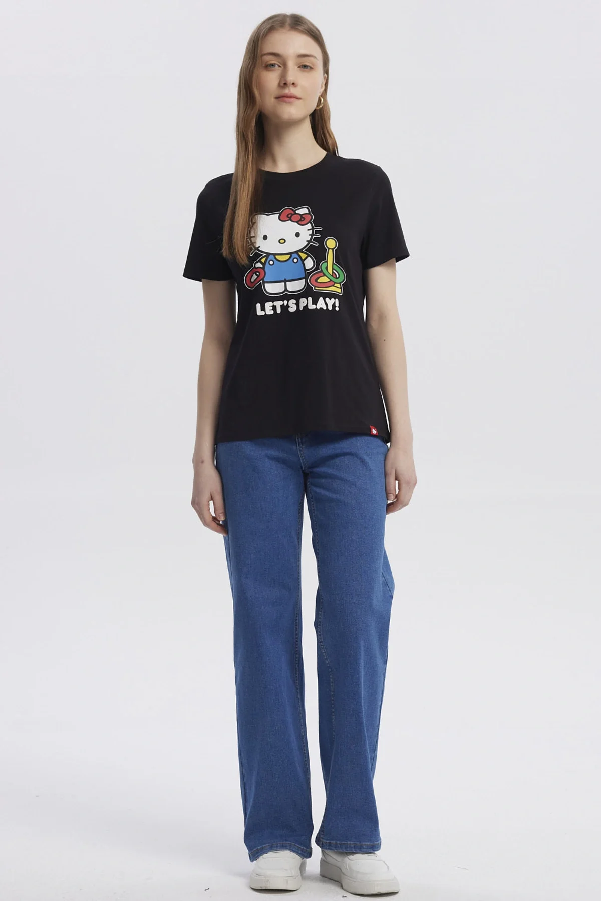 Polera Mujer Hello Kitty Negro - Image 4
