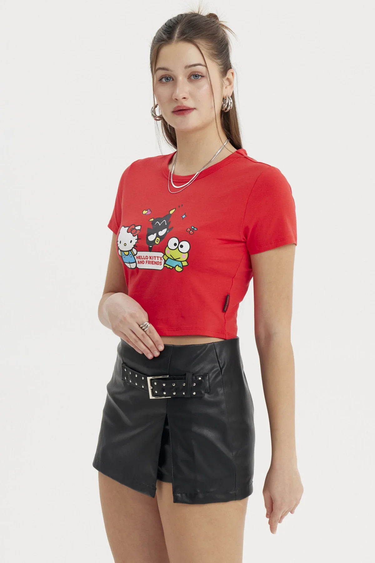 Polera Mujer Hello Kitty Rojo - Image 2