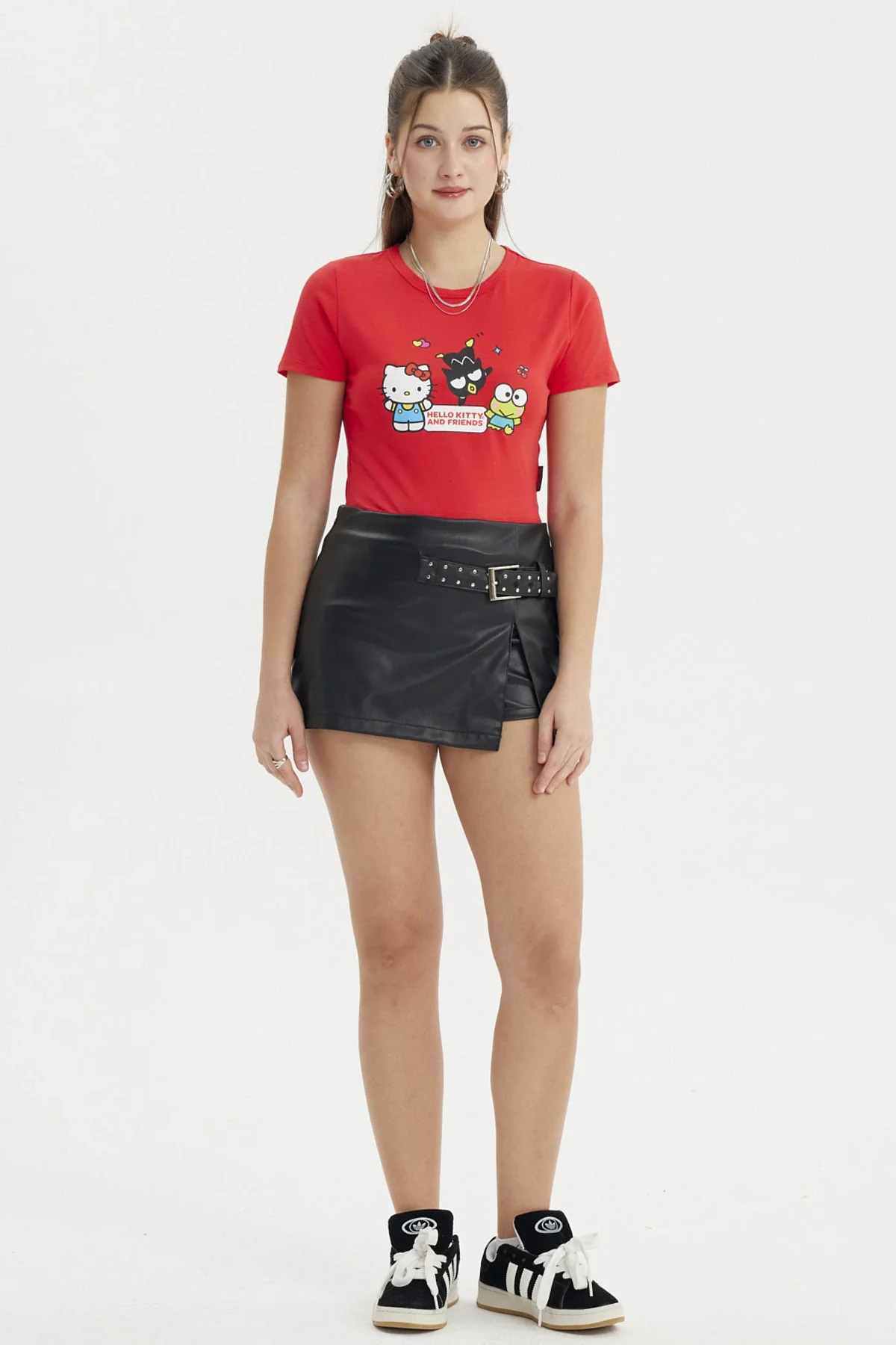 Polera Mujer Hello Kitty Rojo - Image 4