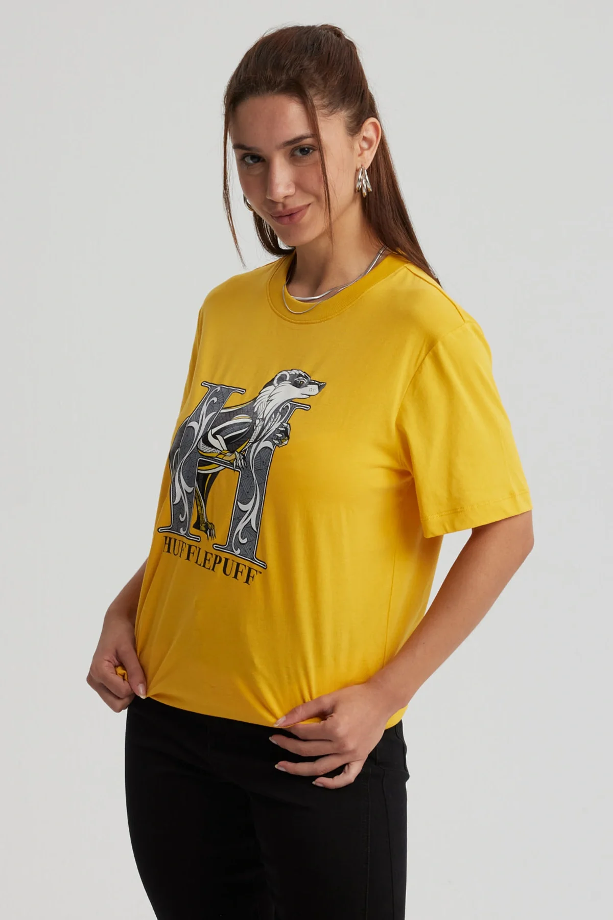 Polera Mujer Hufflepuff Amarillo - Image 2