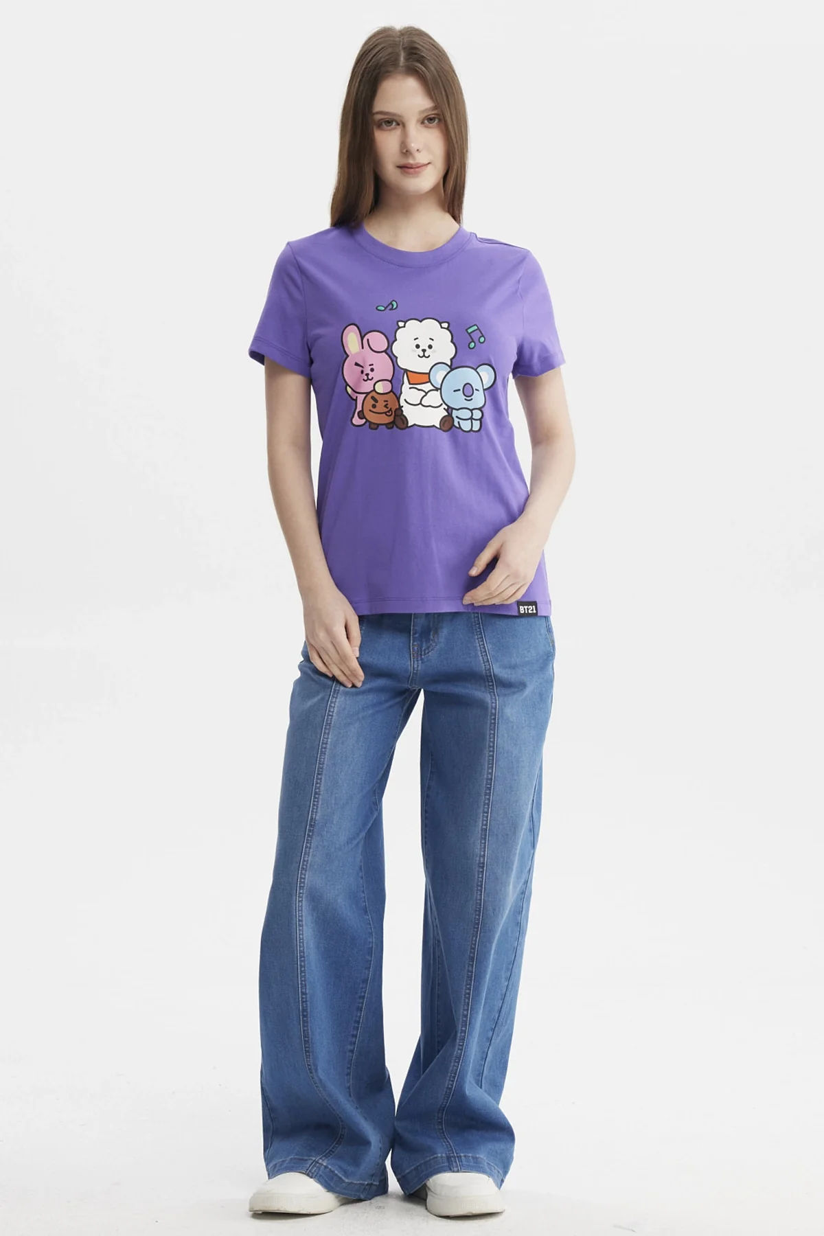 Polera Mujer Juvenil Bt21 Violeta - Image 4