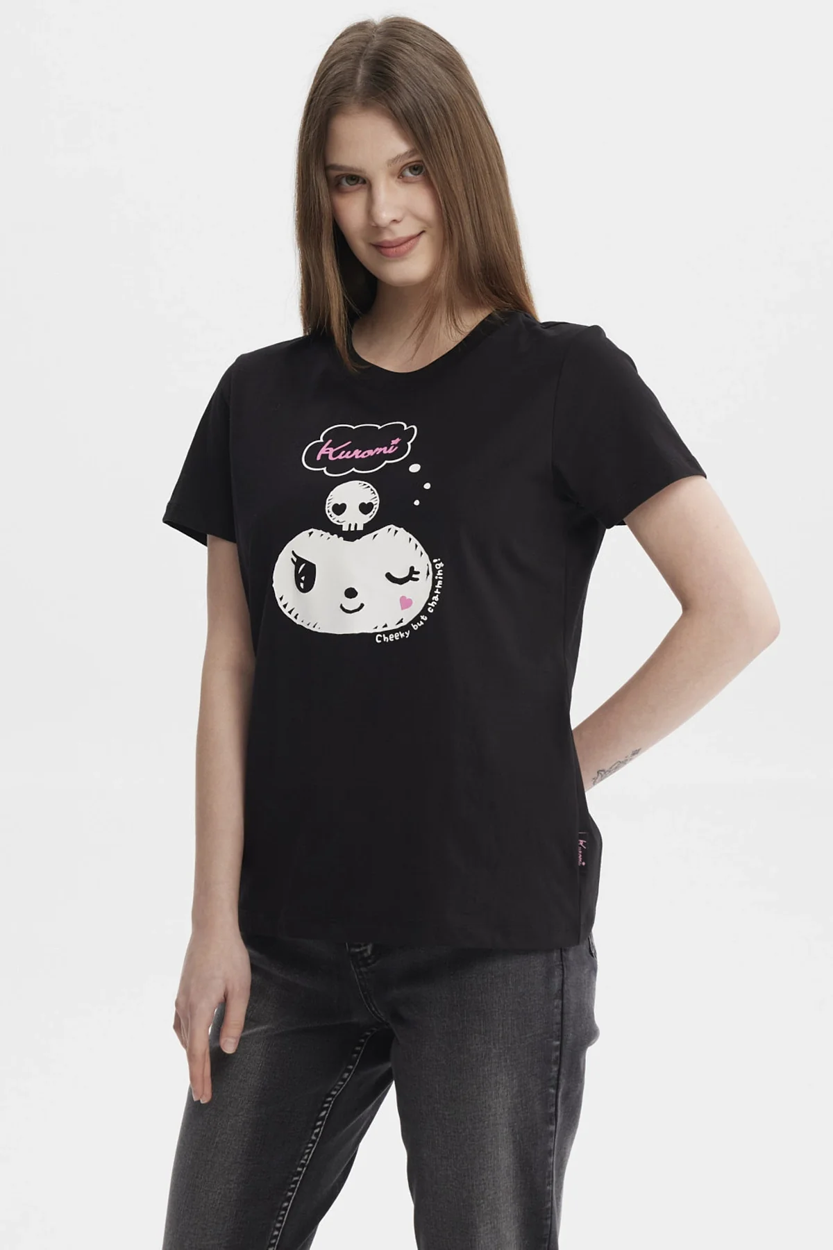 Polera Mujer Kuromi Negro - Image 2