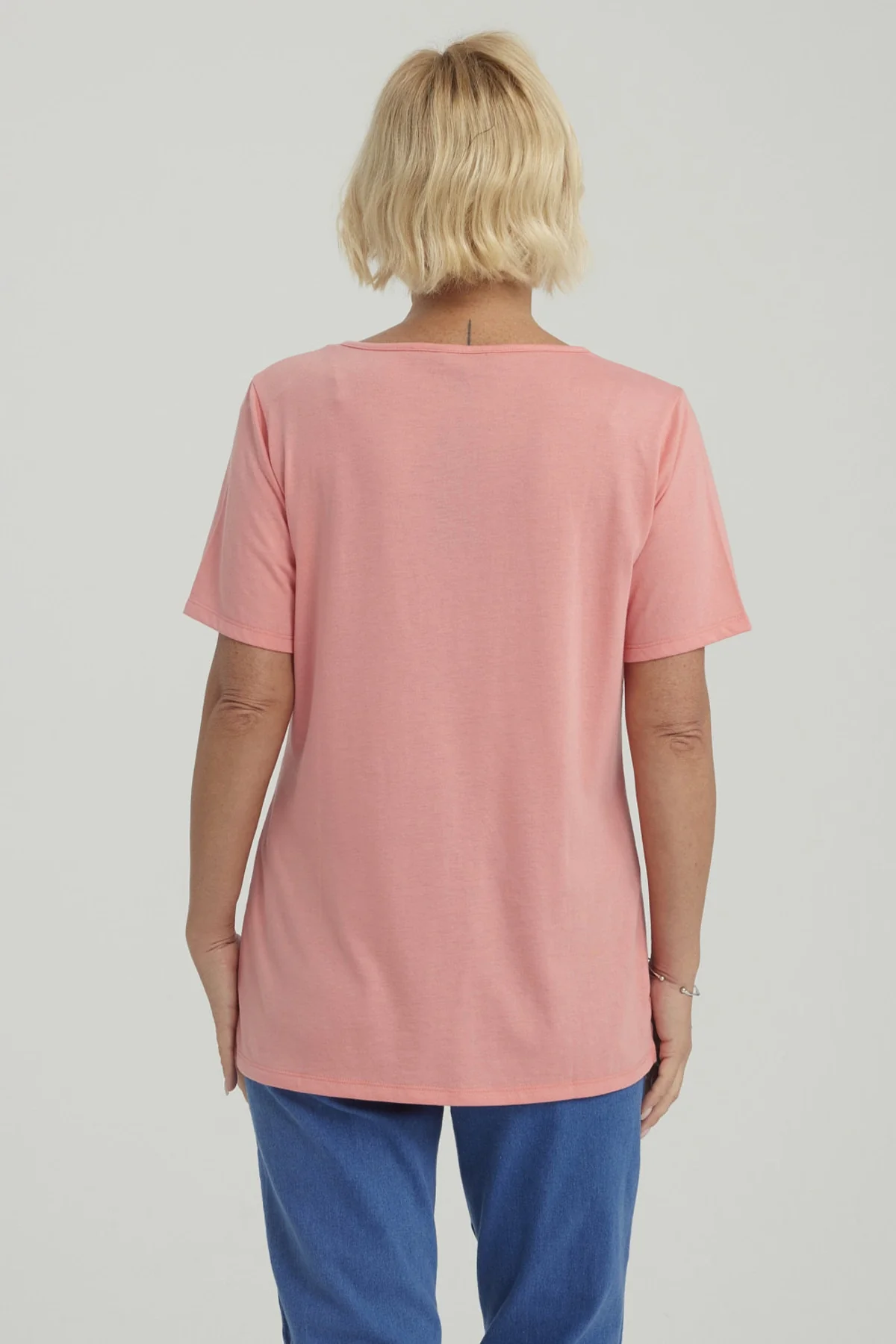 Polera Mujer Lisa Apertura Sandía - Image 3