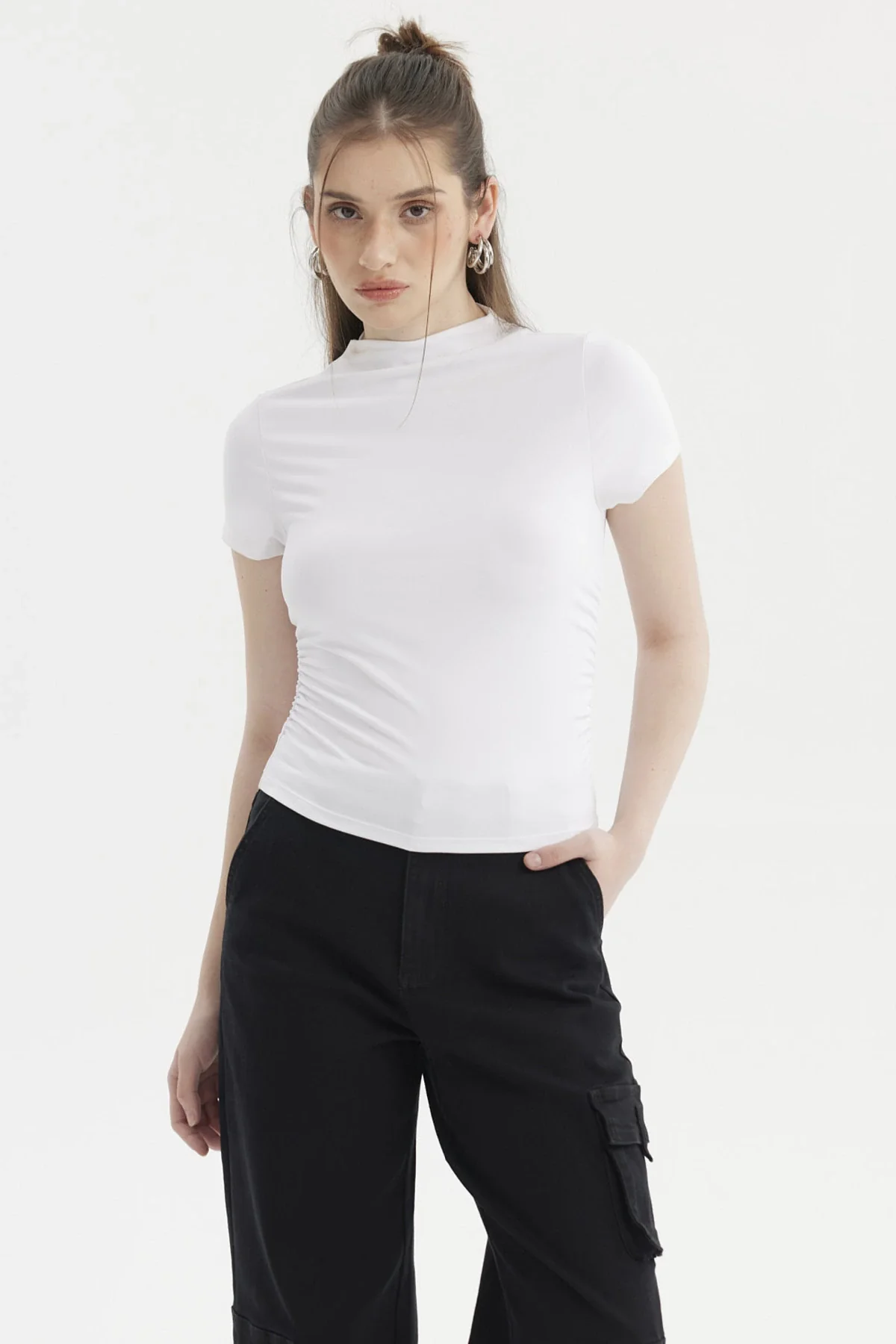 Polera Mujer Lisa Blanco