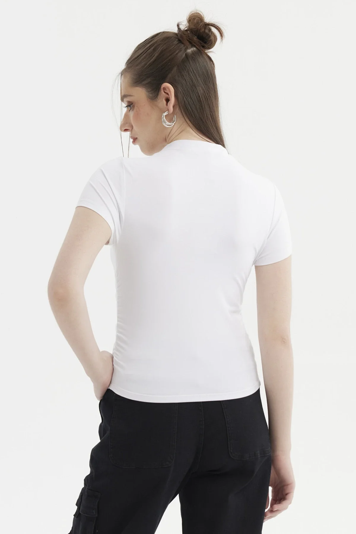 Polera Mujer Lisa Blanco - Image 3