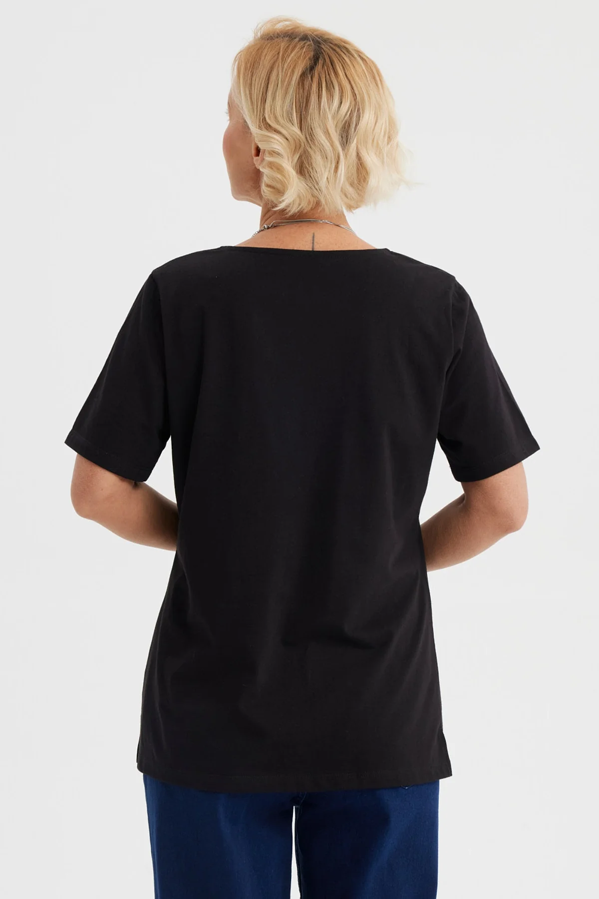 Polera Mujer Macramé Negro - Image 3