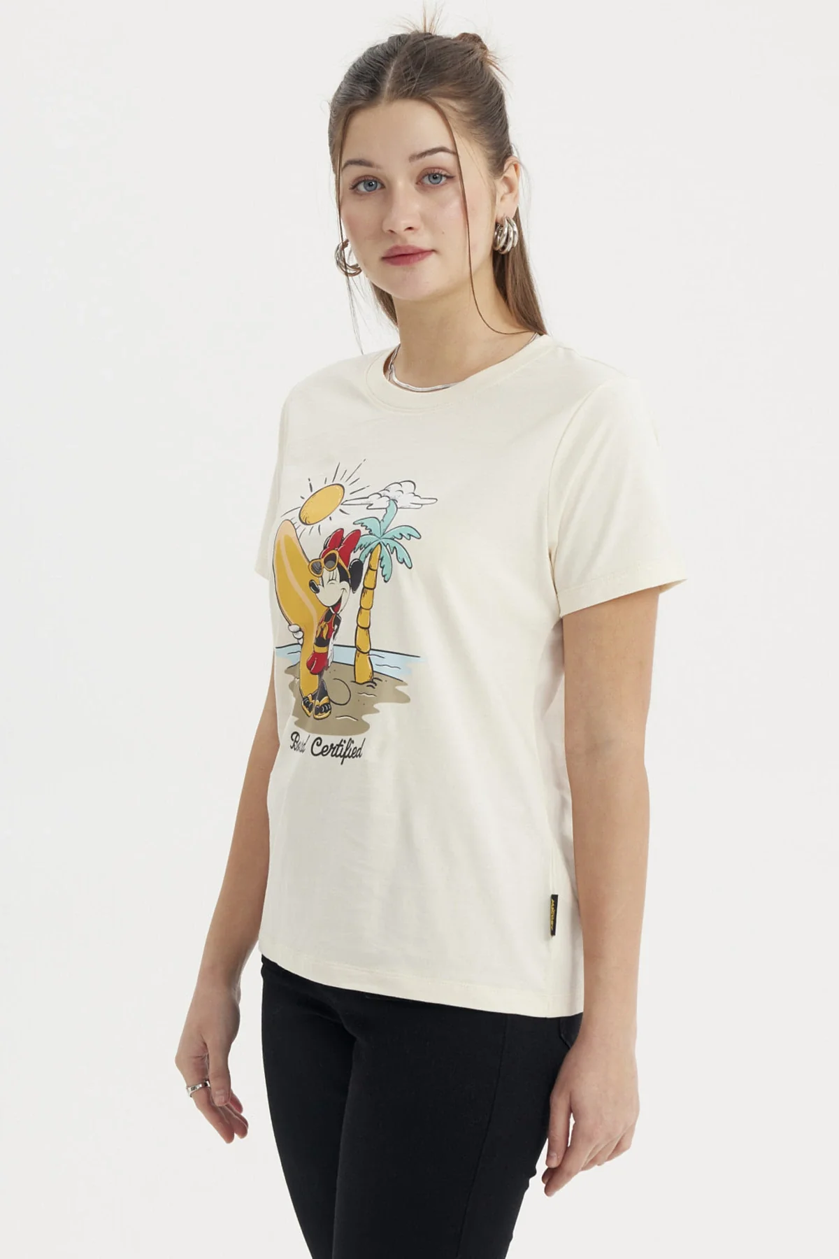 Polera Mujer Minnie Beige - Image 2