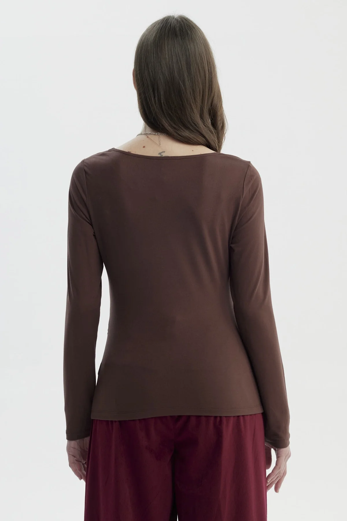 Polera Mujer Mujer Café Oscuro - Image 3