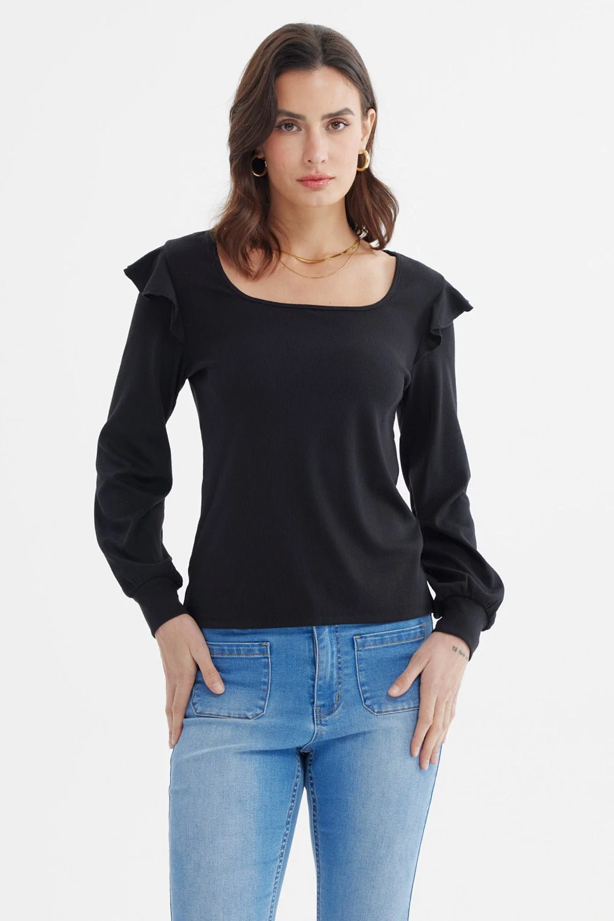 Polera Mujer Nueva Negro