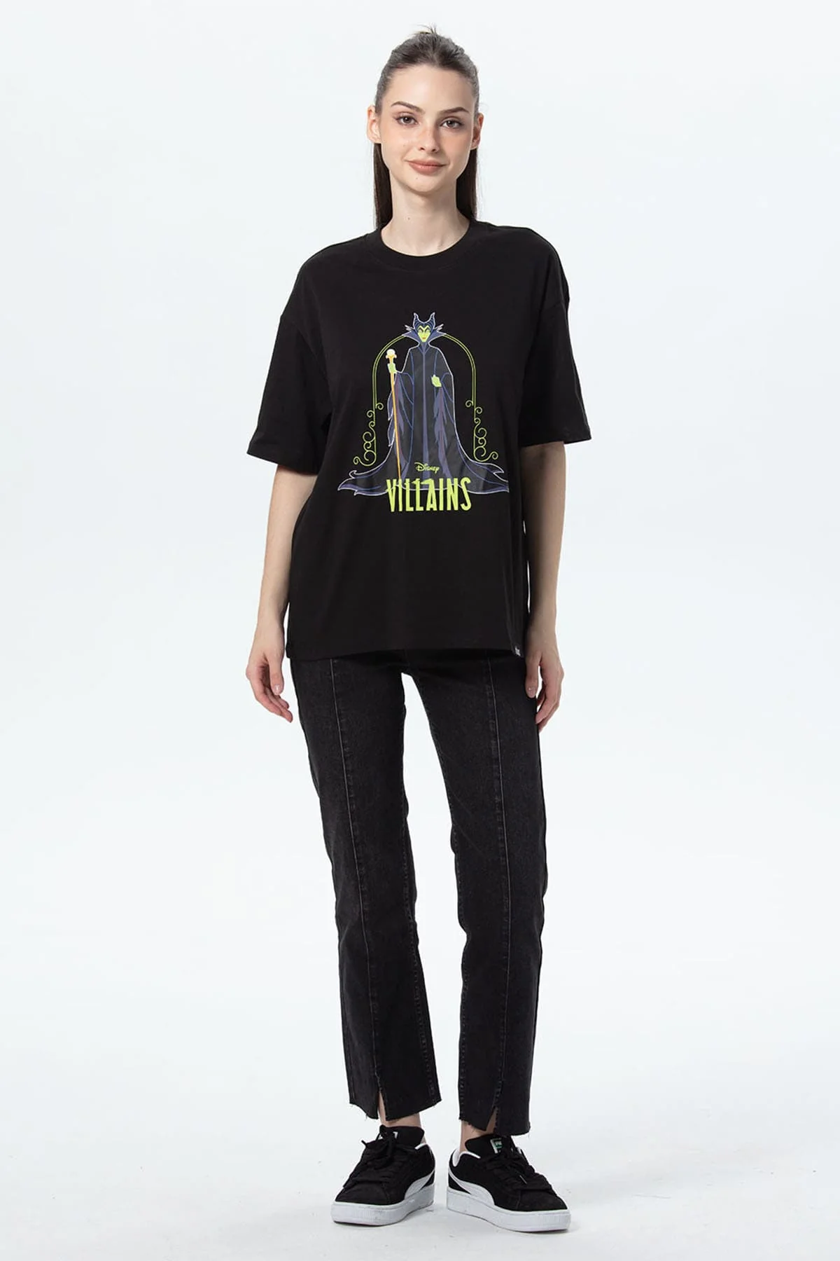 Polera Mujer Oversize Negro - Image 4