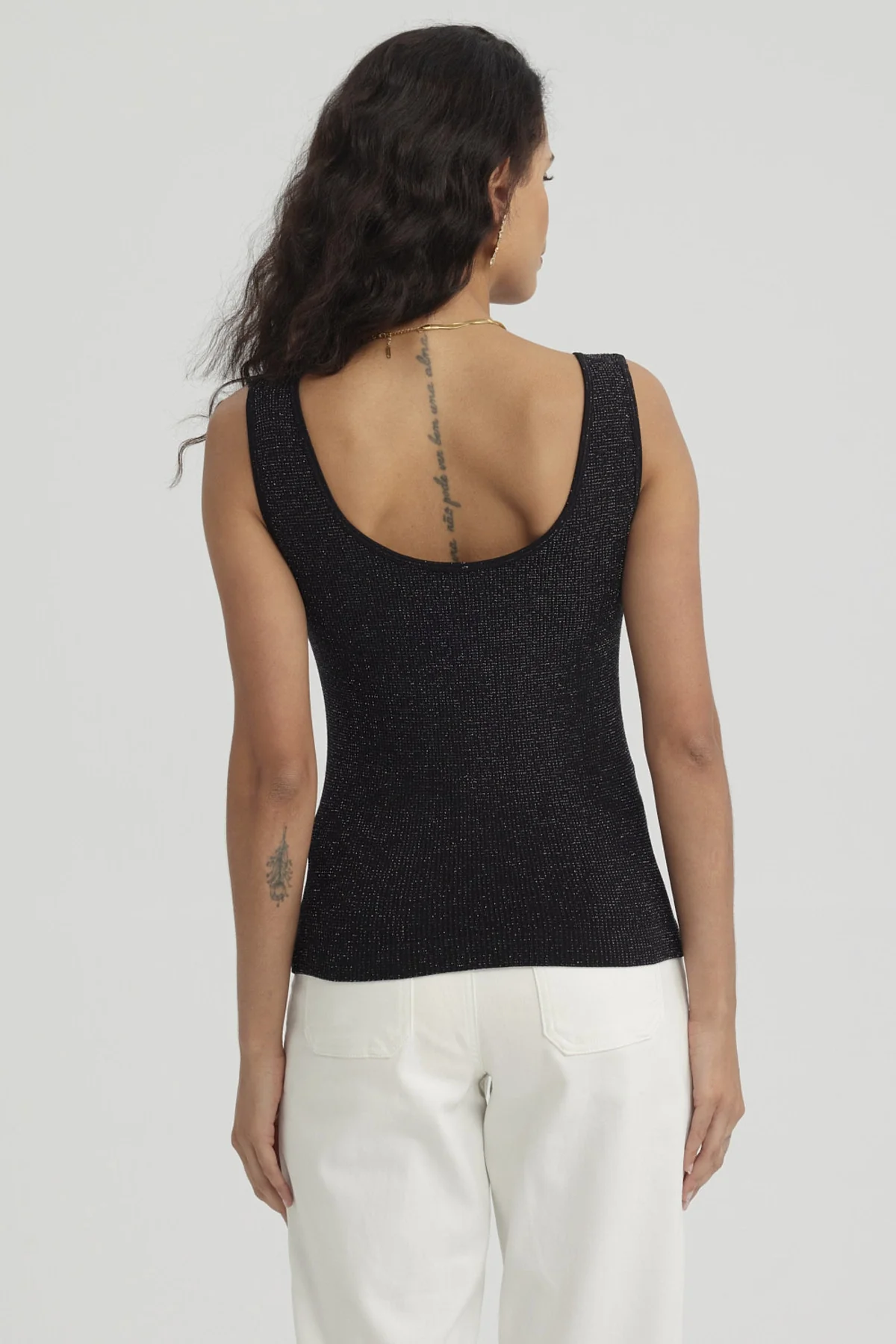 Polera Mujer Pabilo Seamless Negro - Image 3