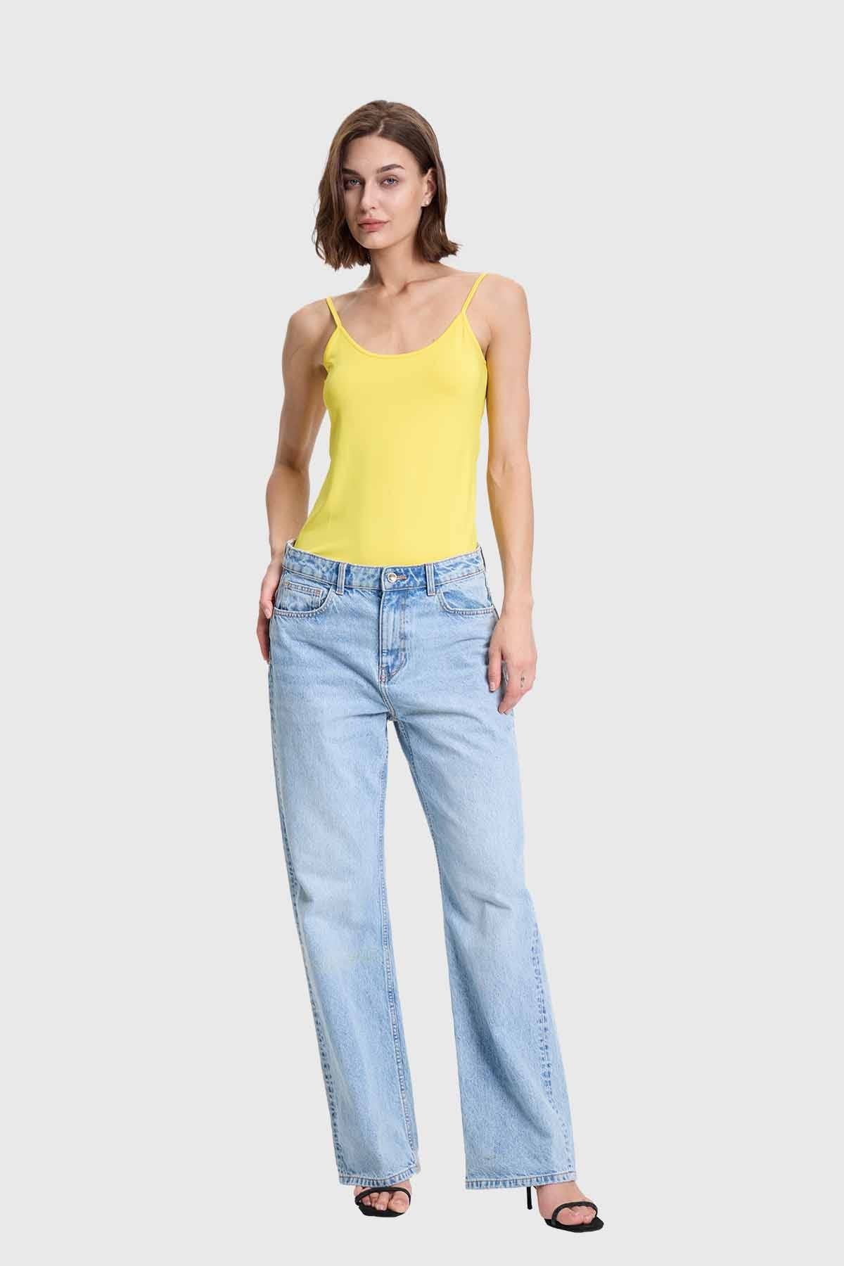 Polera Mujer Peto Pabilo Amarillo - Image 4