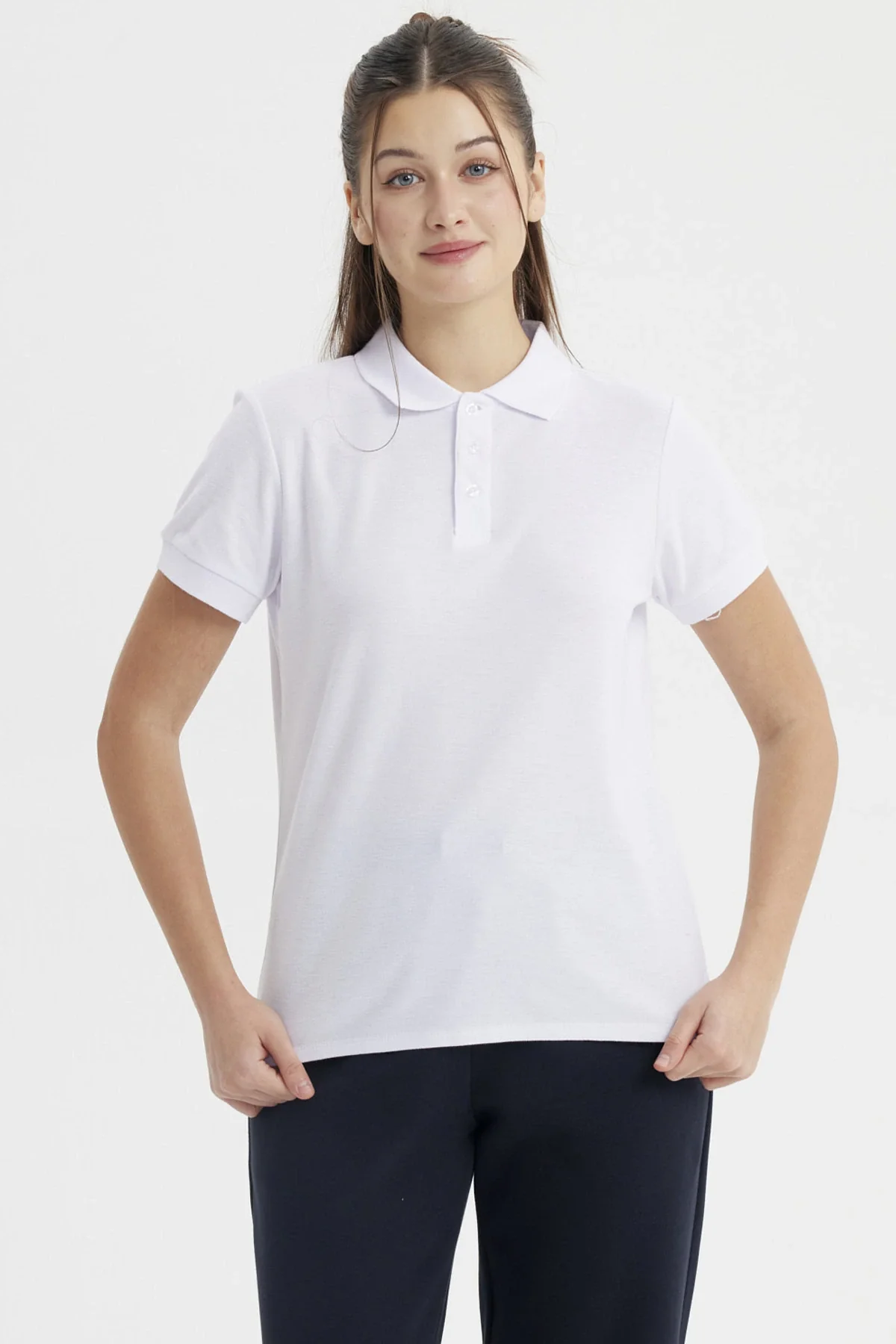 Polera Mujer Pique Mujer Juvenil Blanco