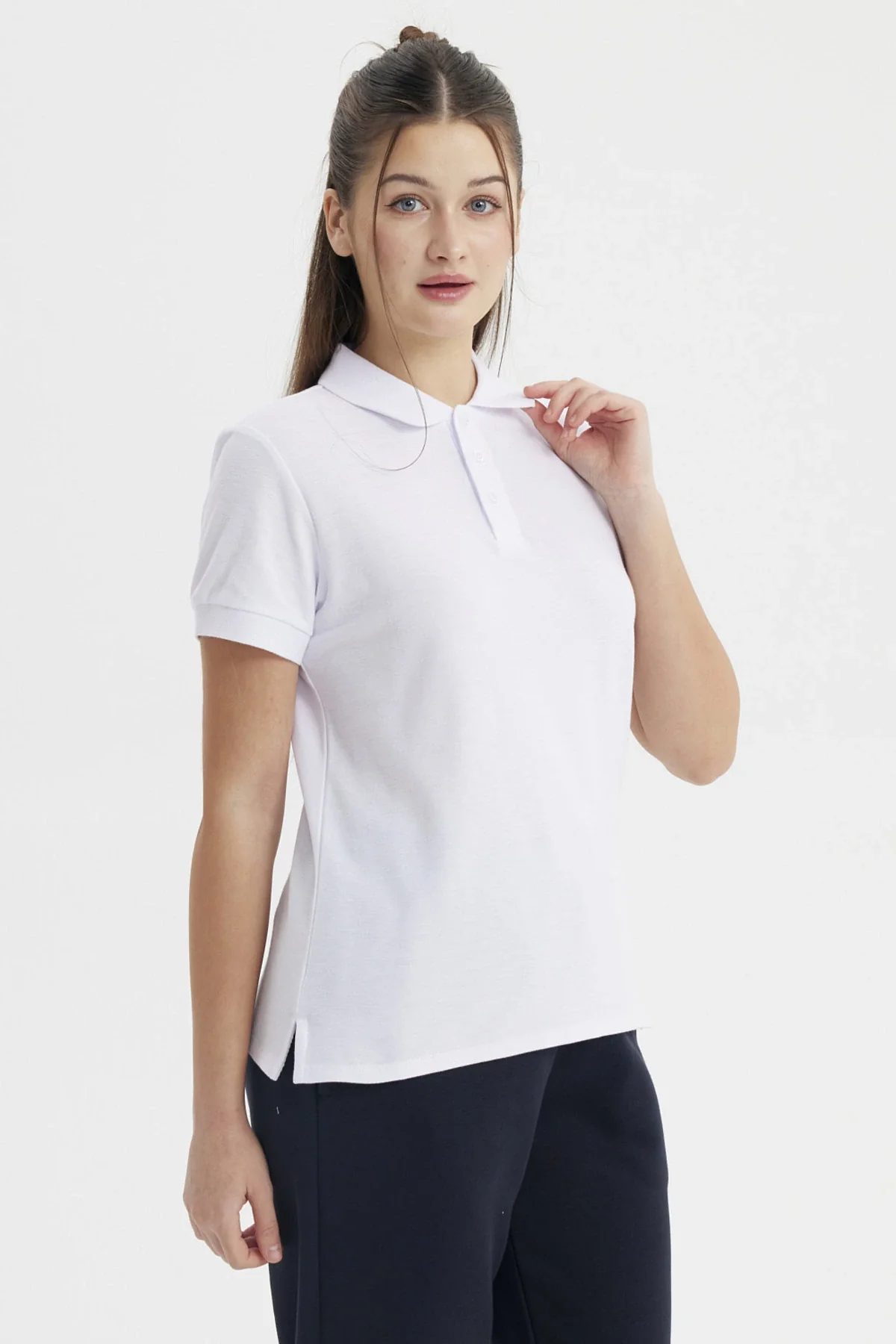 Polera Mujer Pique Mujer Juvenil Blanco - Image 2