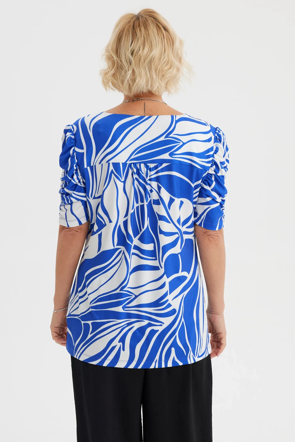 Polera Mujer Print Azulino - Image 3