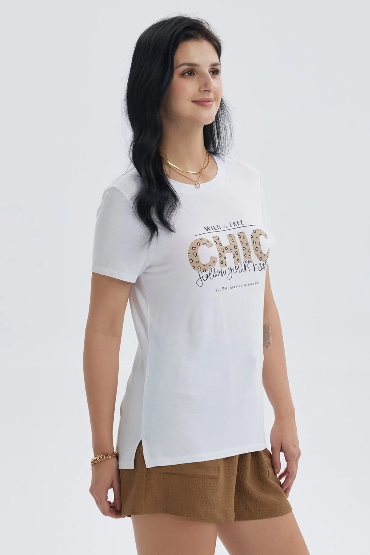 Polera Mujer Print Blanco - Image 2