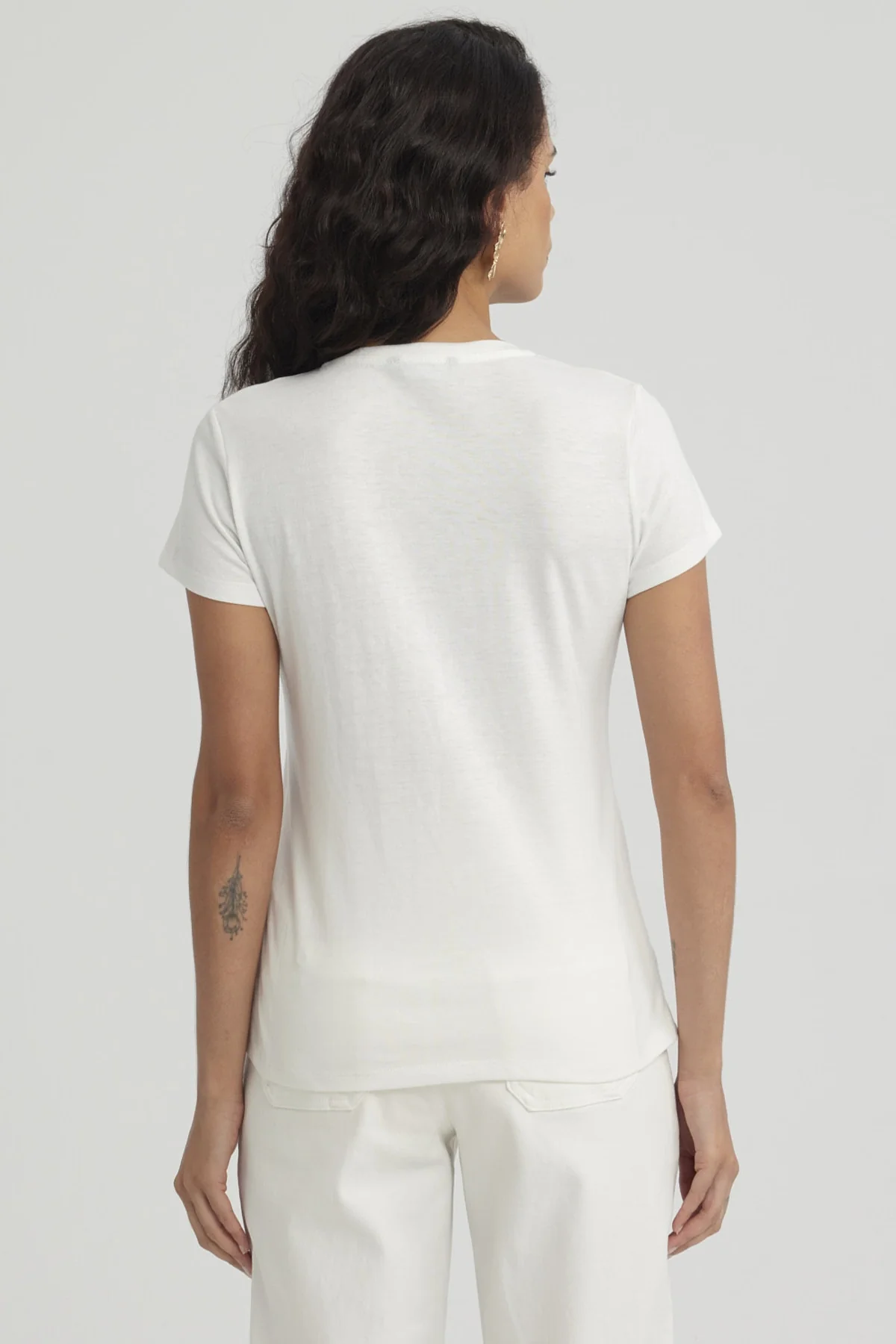 Polera Mujer Print Mujeres Con Aplicación Crudo - Image 3