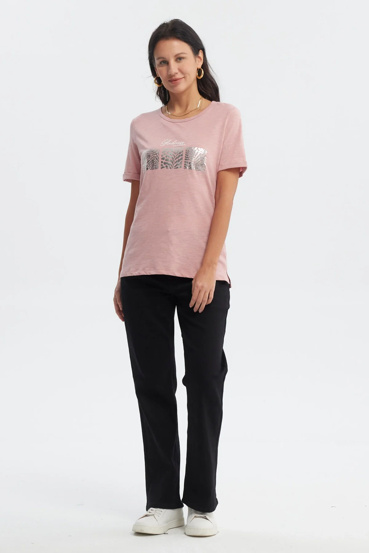 Polera Mujer Print Palo Rosa - Image 4