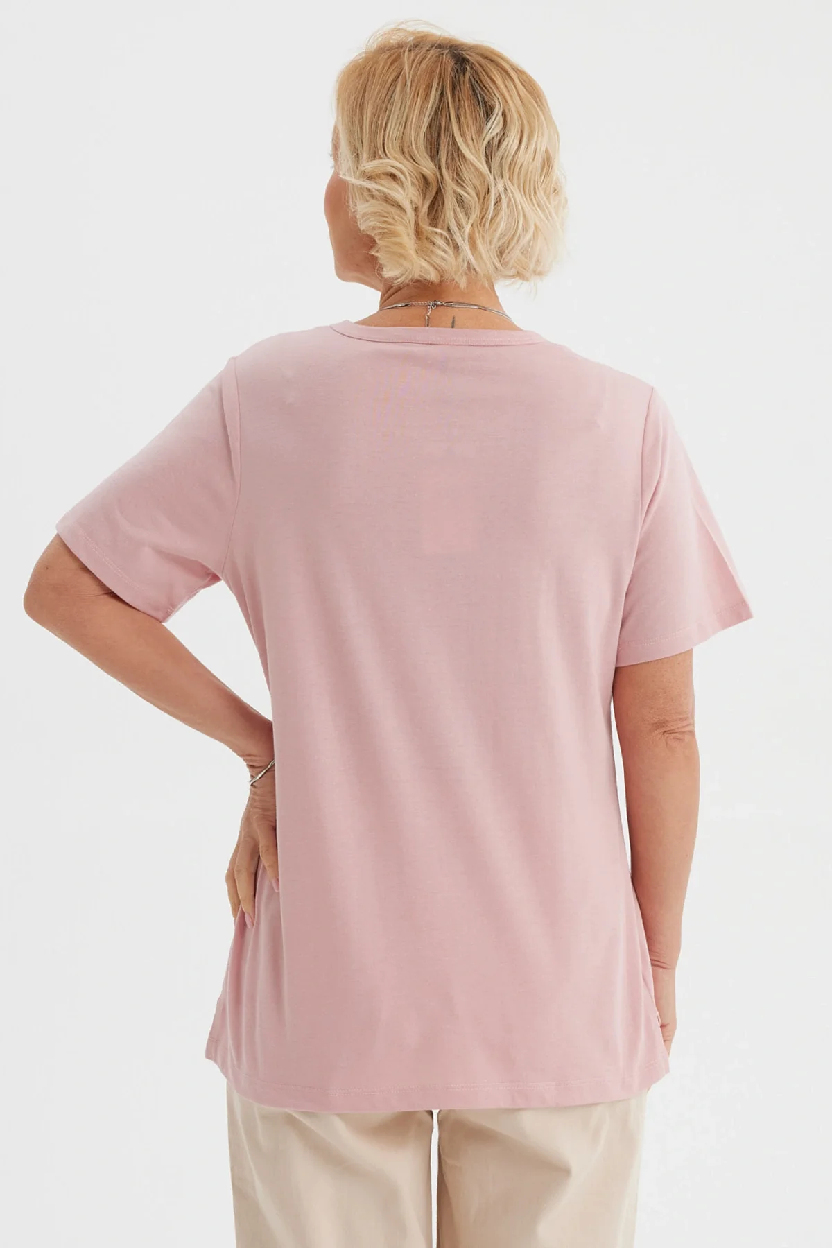 Polera Mujer Print Posicional Palo Rosa - Image 3